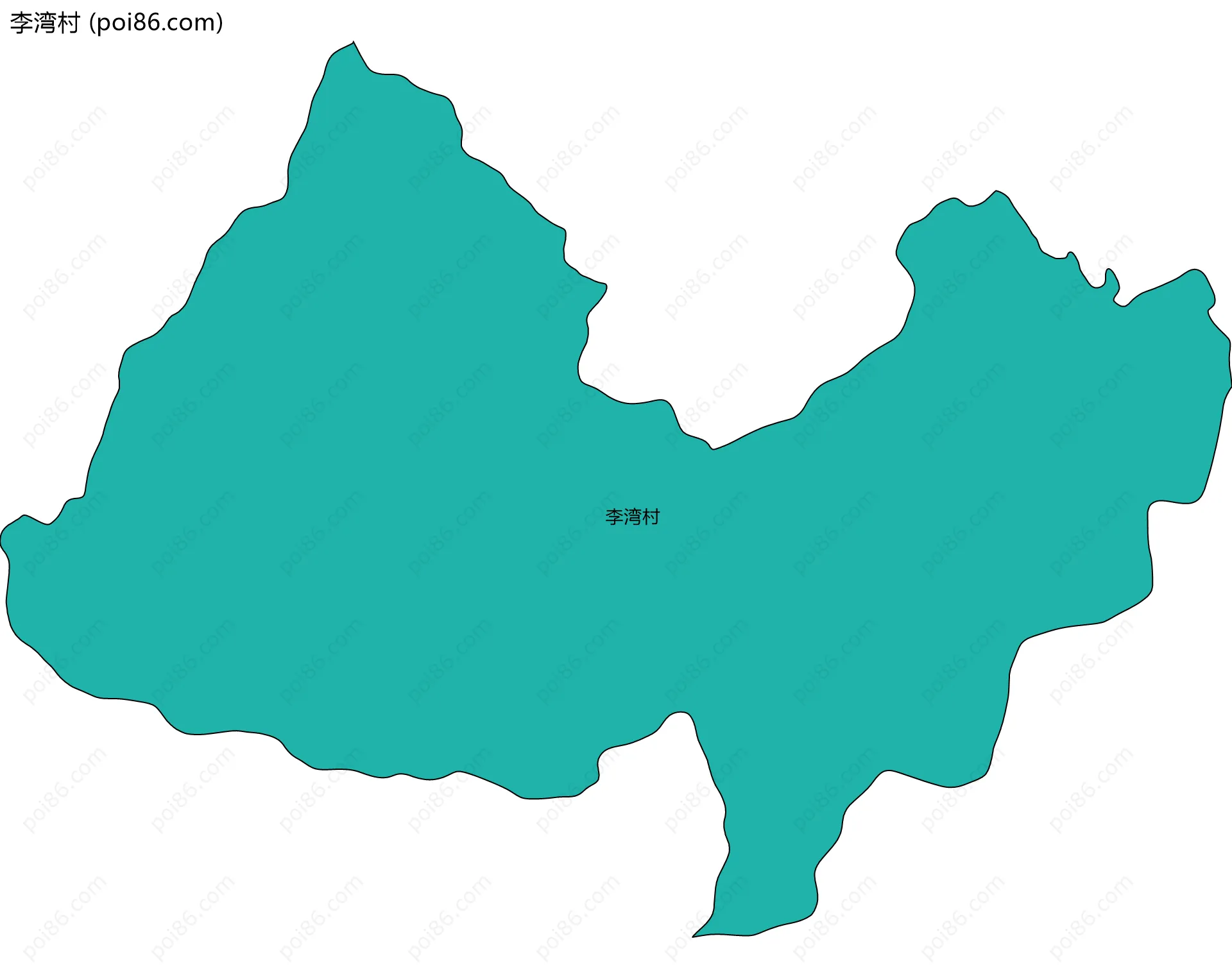 李湾村边界地图