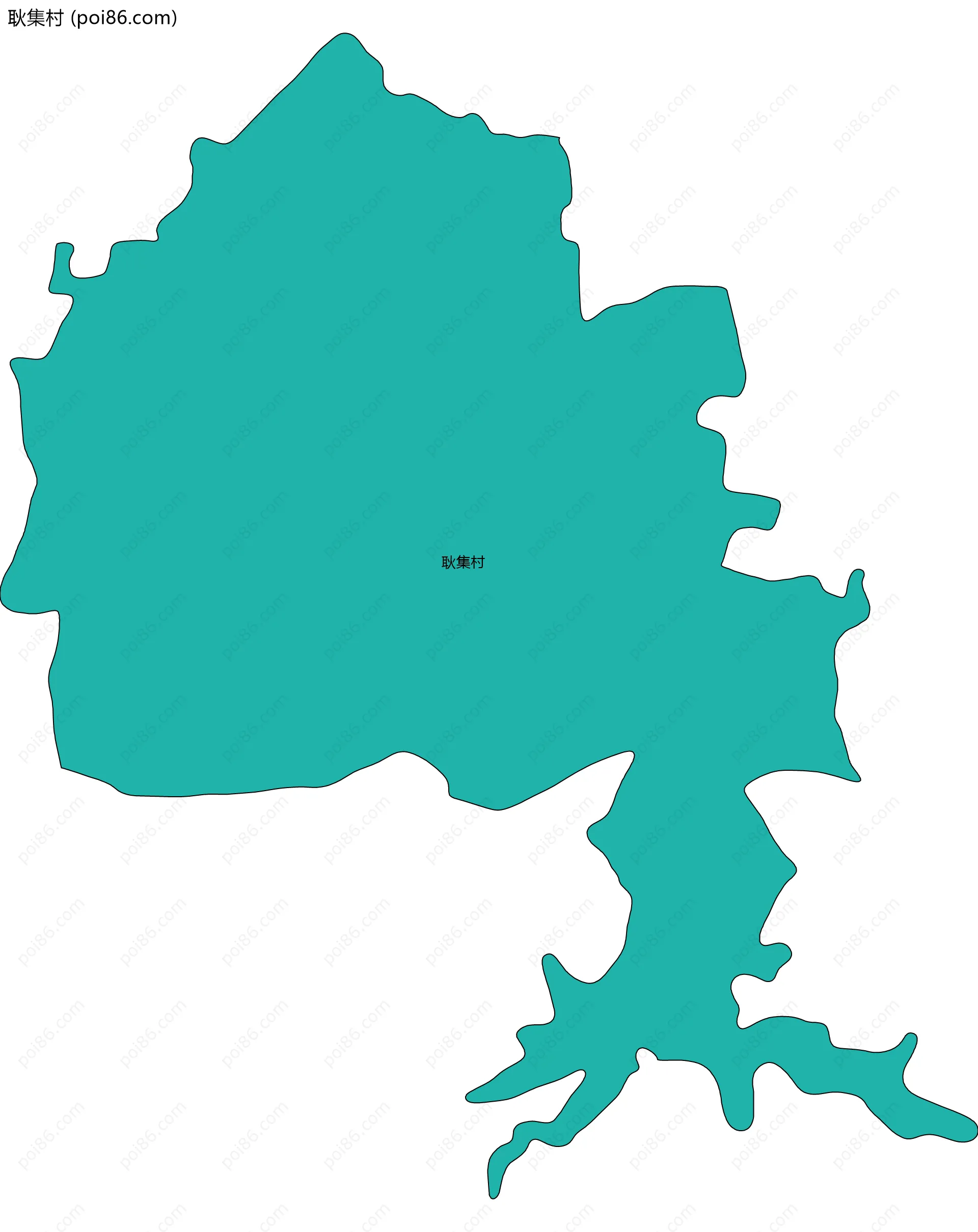 耿集村边界地图