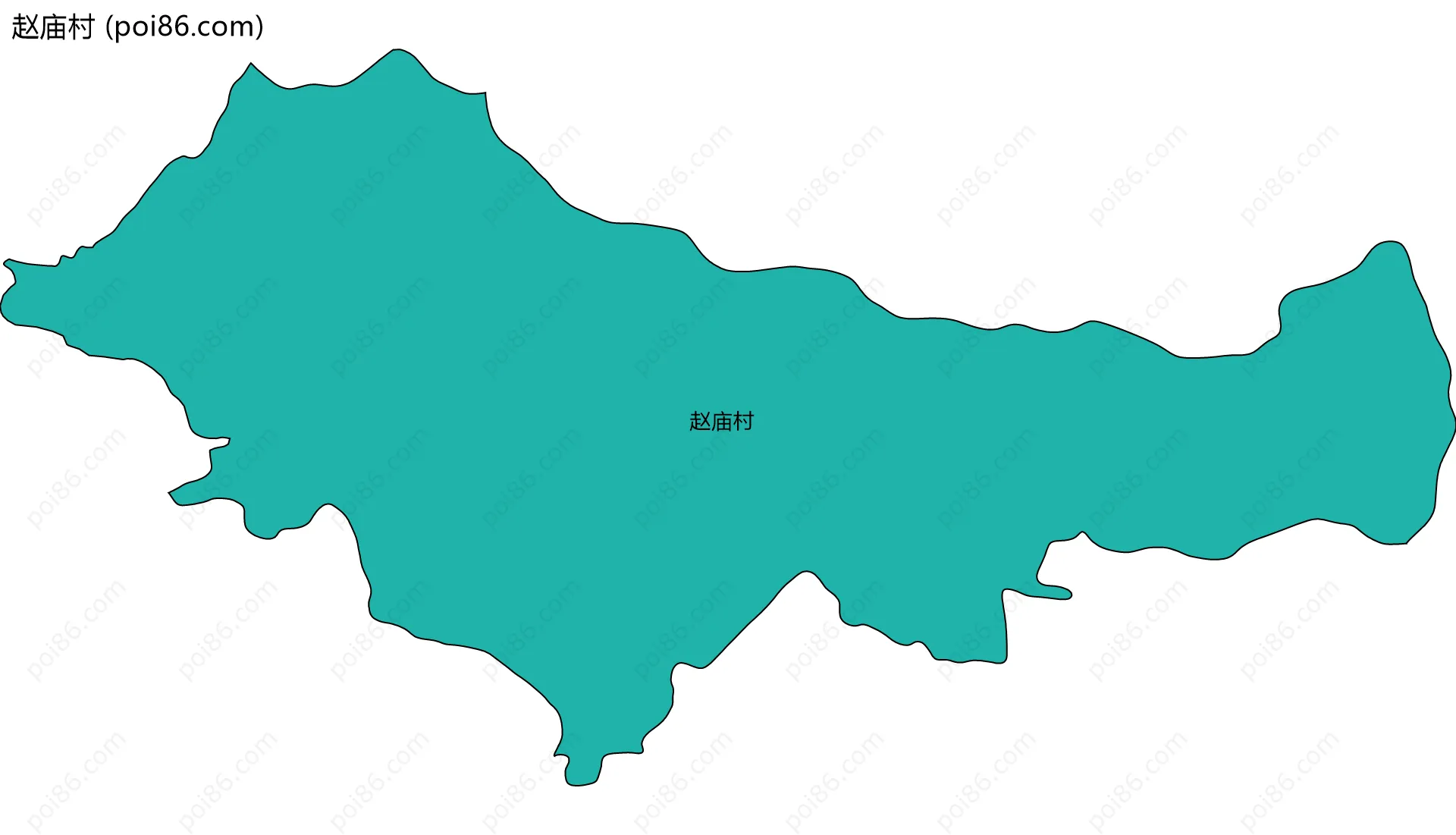 赵庙村边界地图