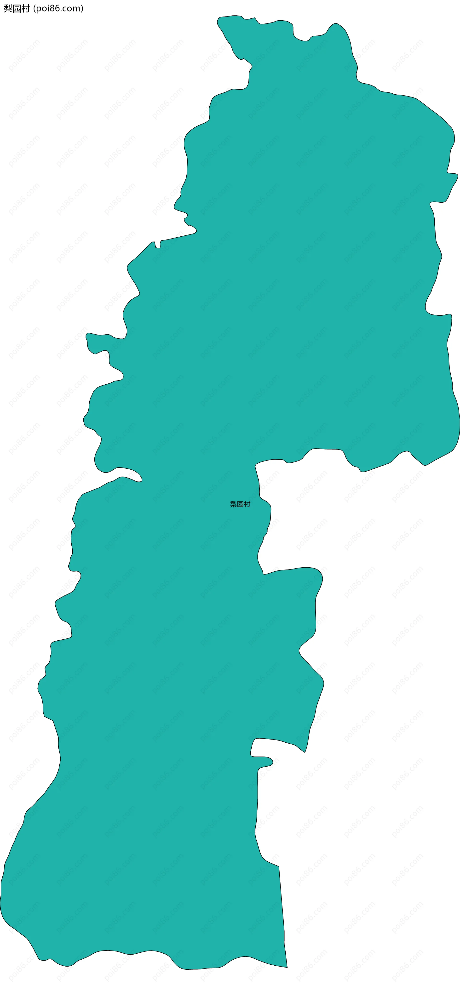 梨园村边界地图