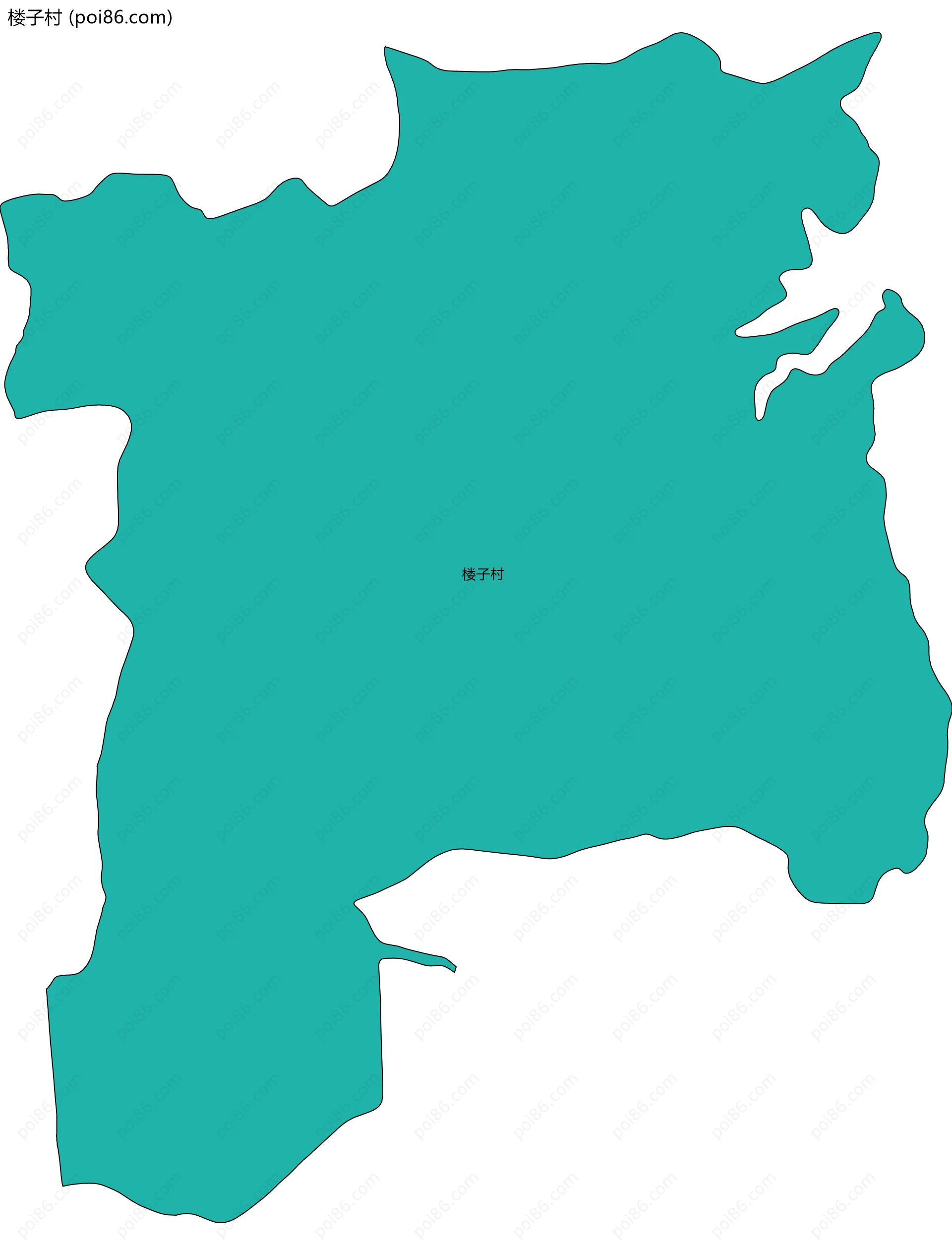 楼子村边界地图