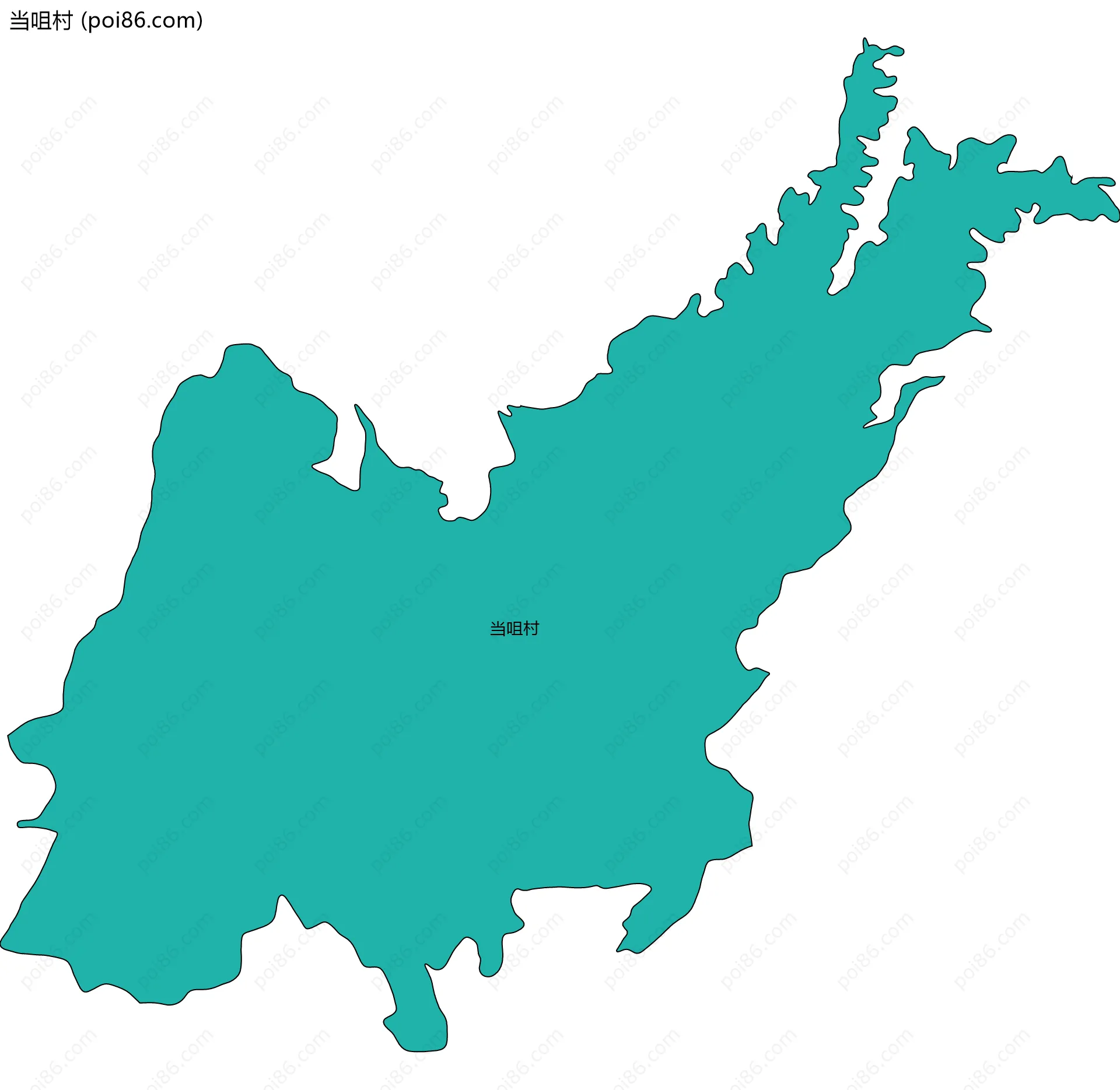 当咀村边界地图
