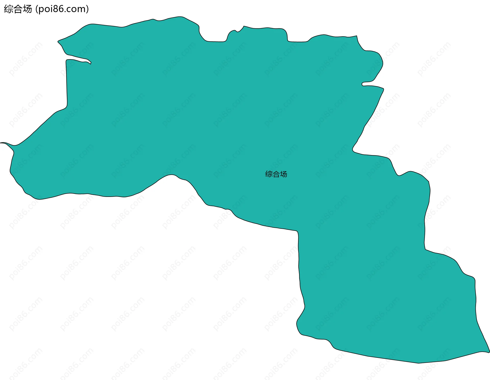 综合场边界地图