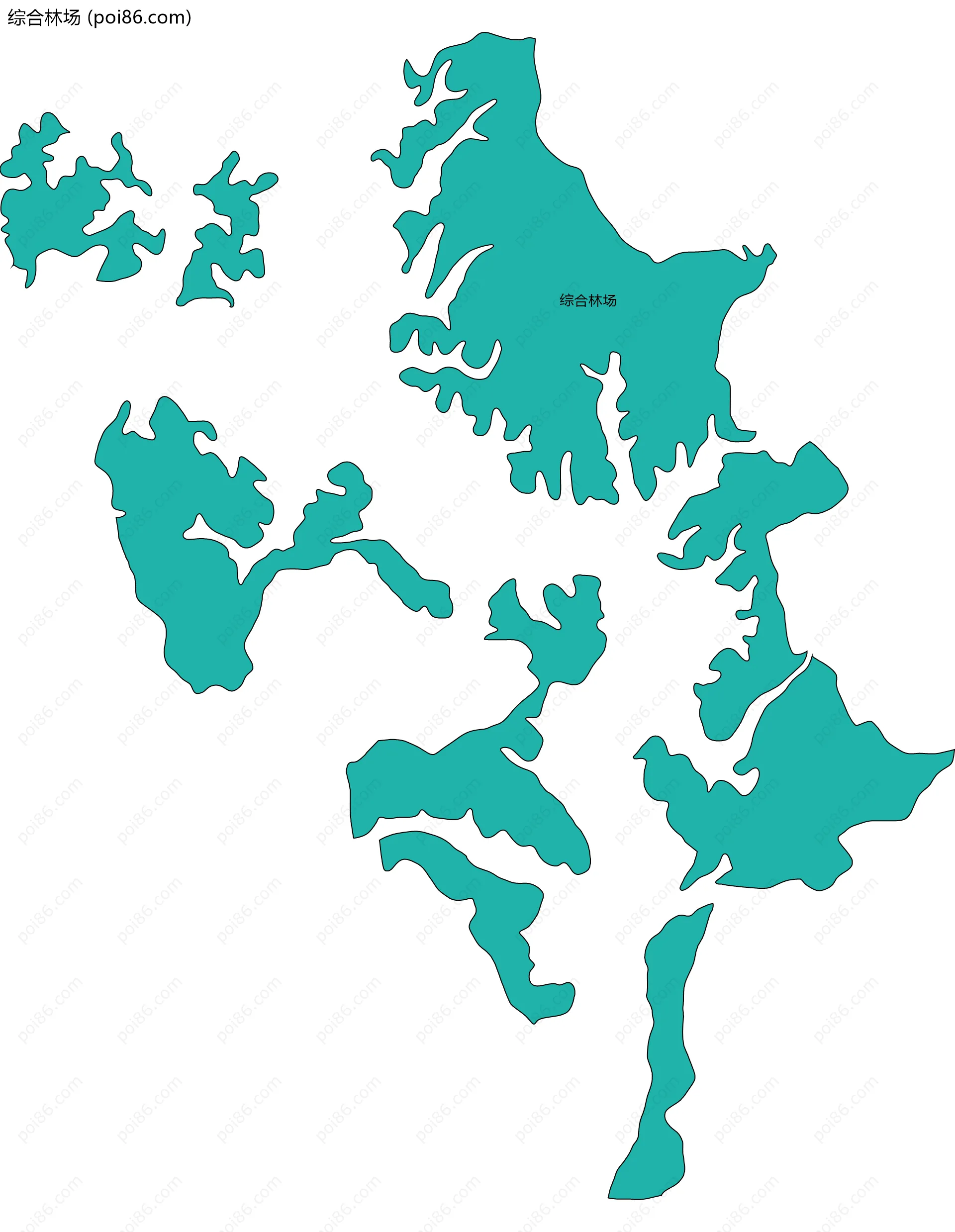 综合林场边界地图