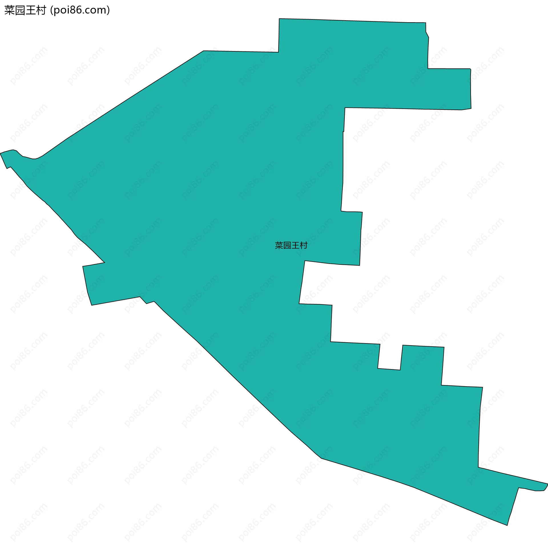 菜园王村边界地图