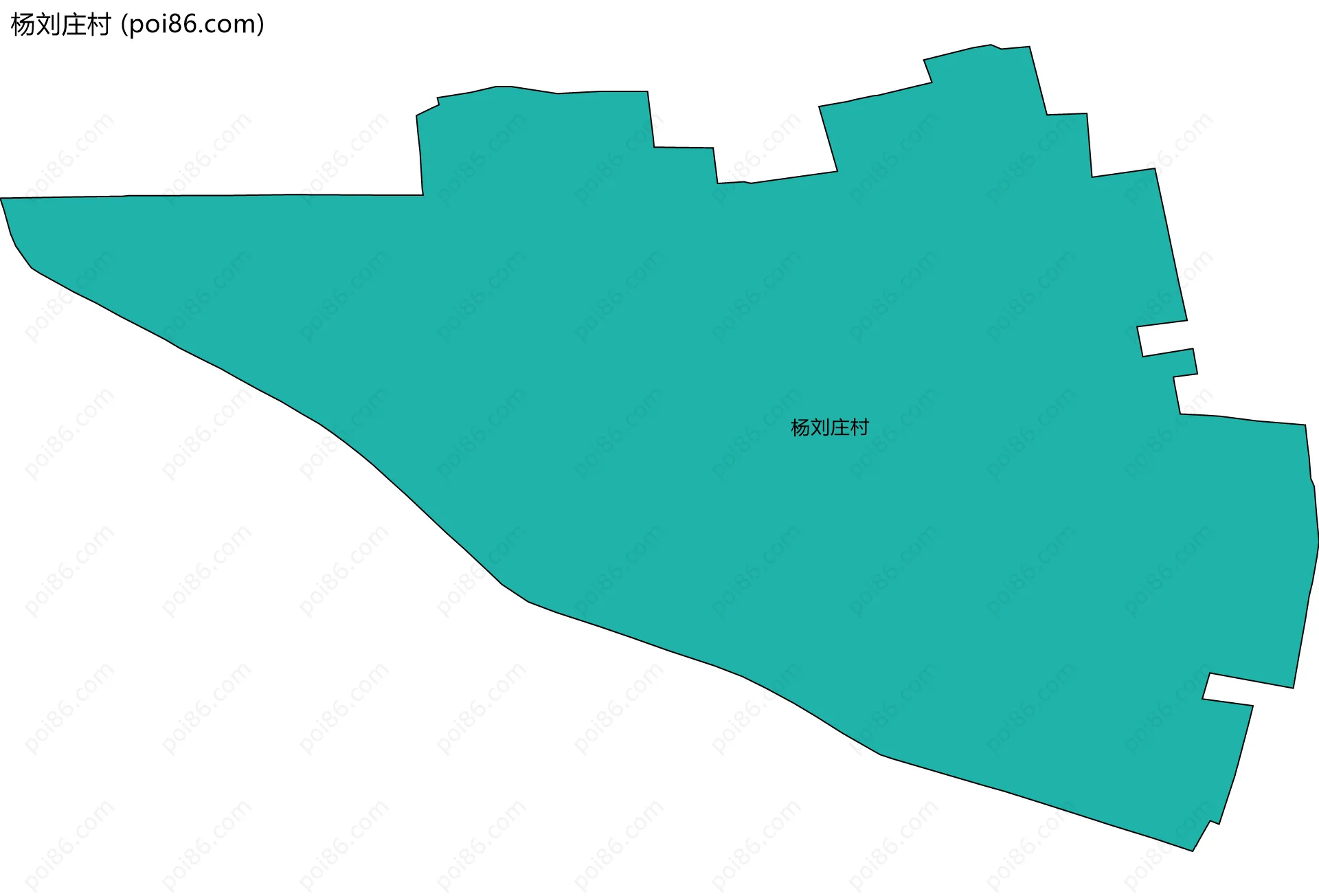 杨刘庄村边界地图