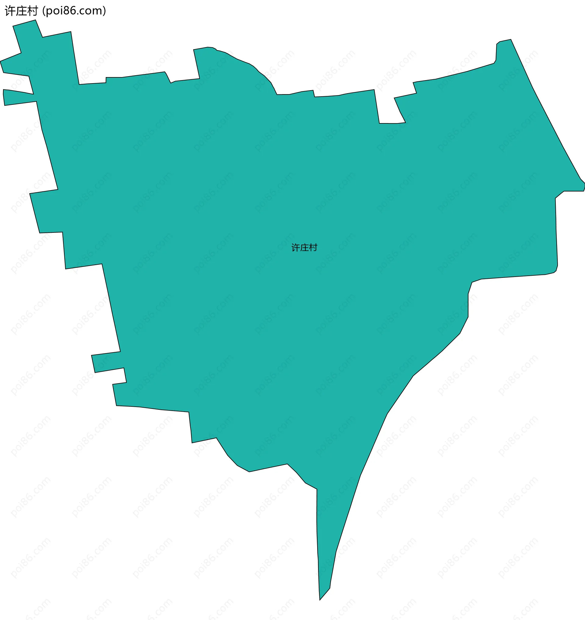 许庄村边界地图