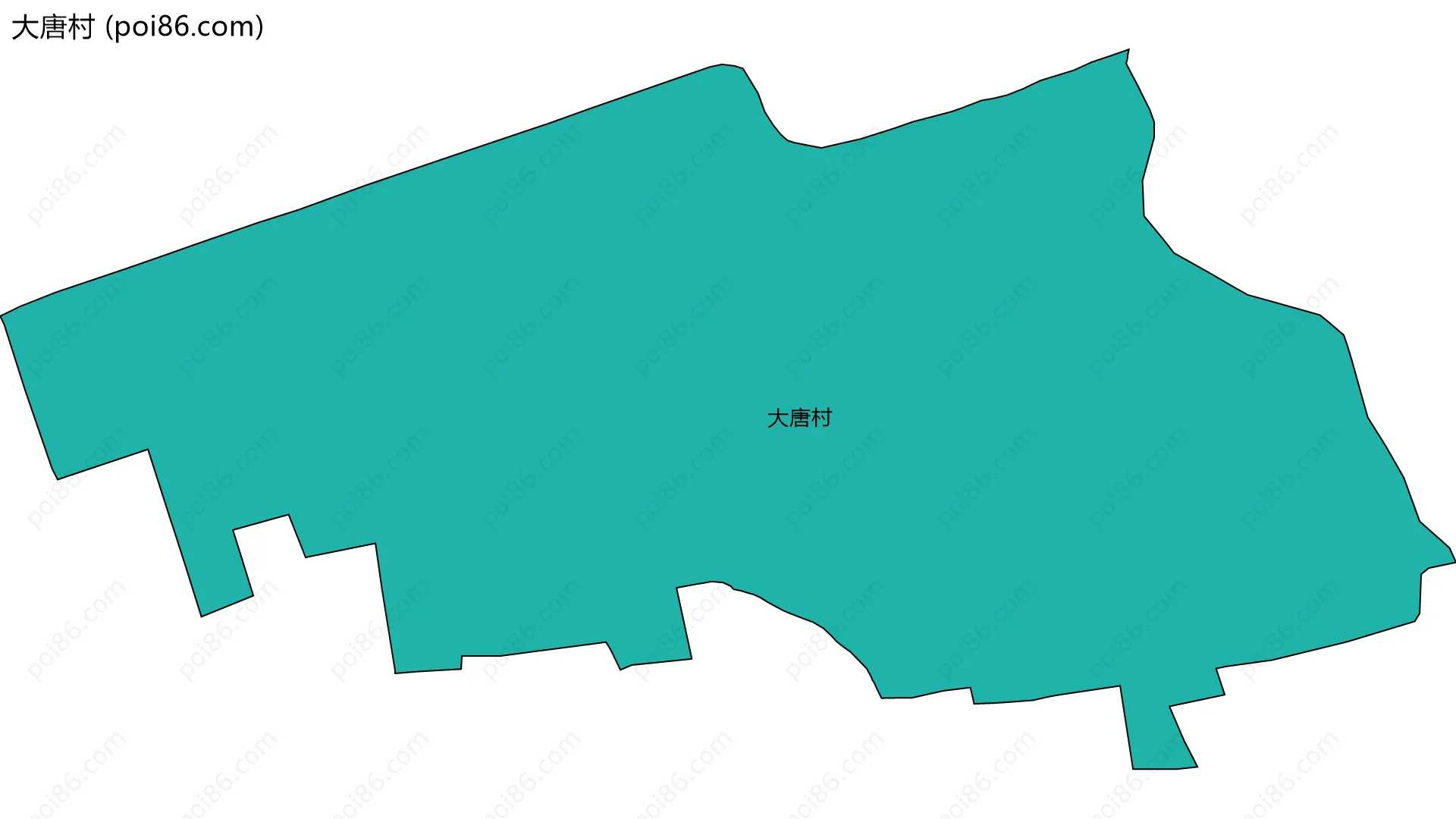 大唐村边界地图