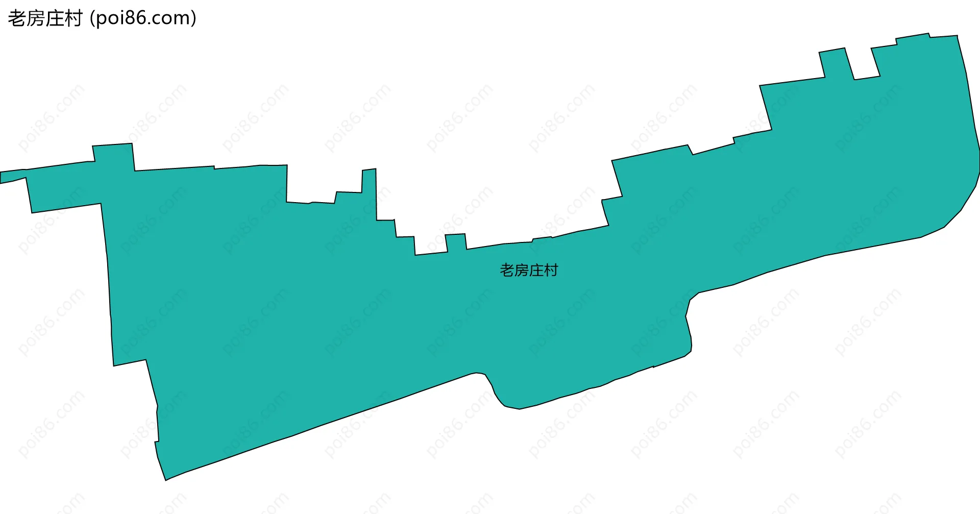 老房庄村边界地图