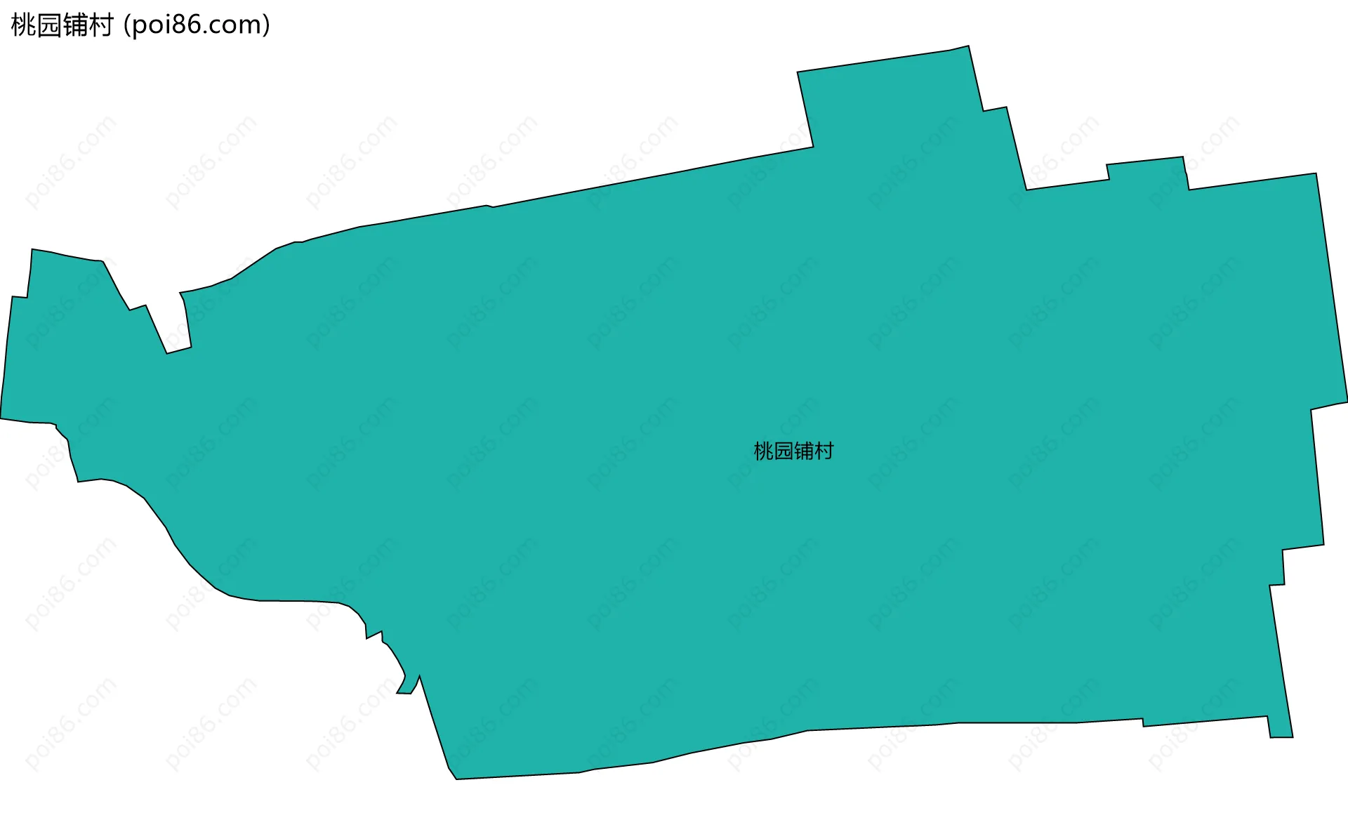 桃园铺村边界地图