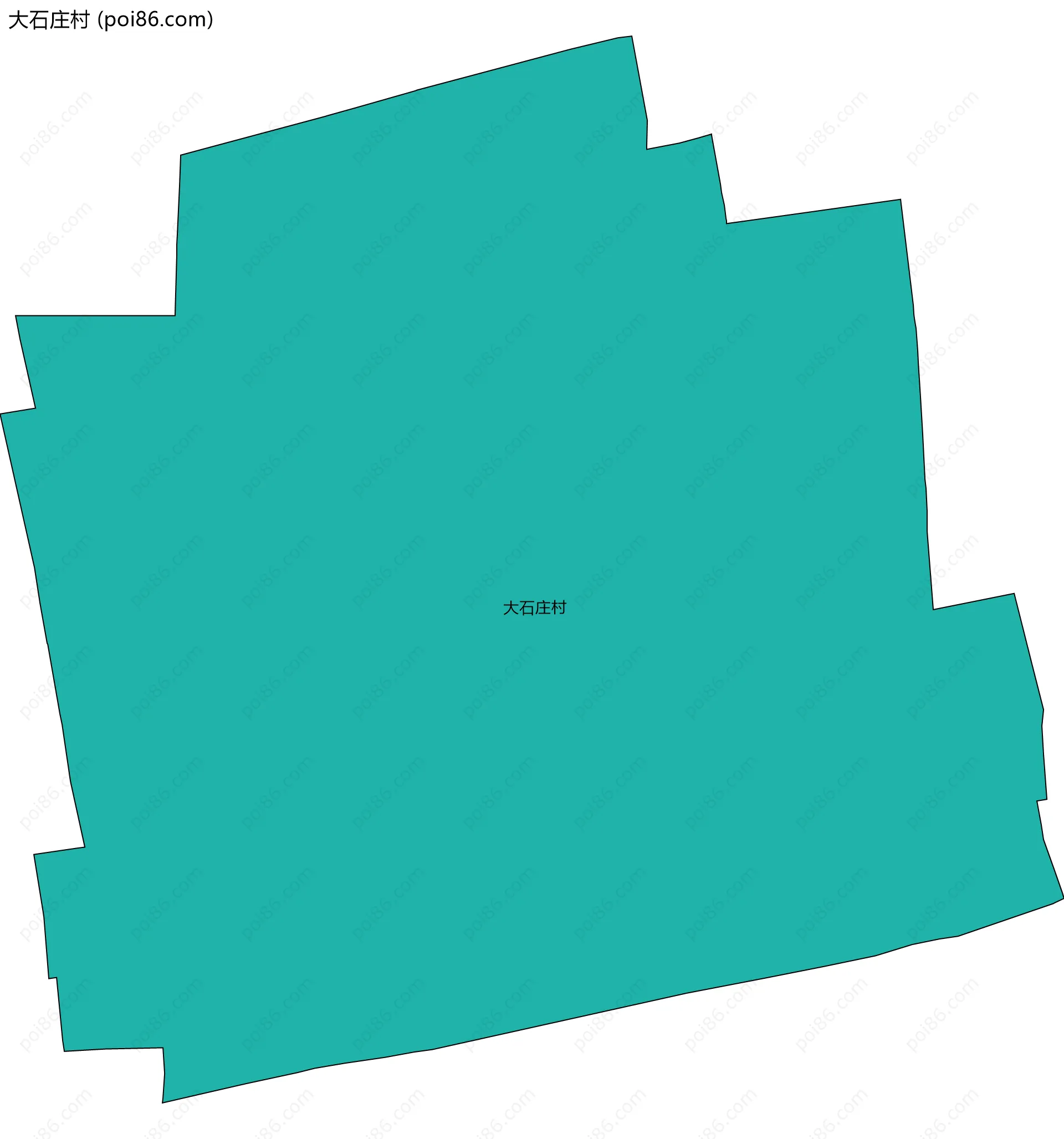 大石庄村边界地图