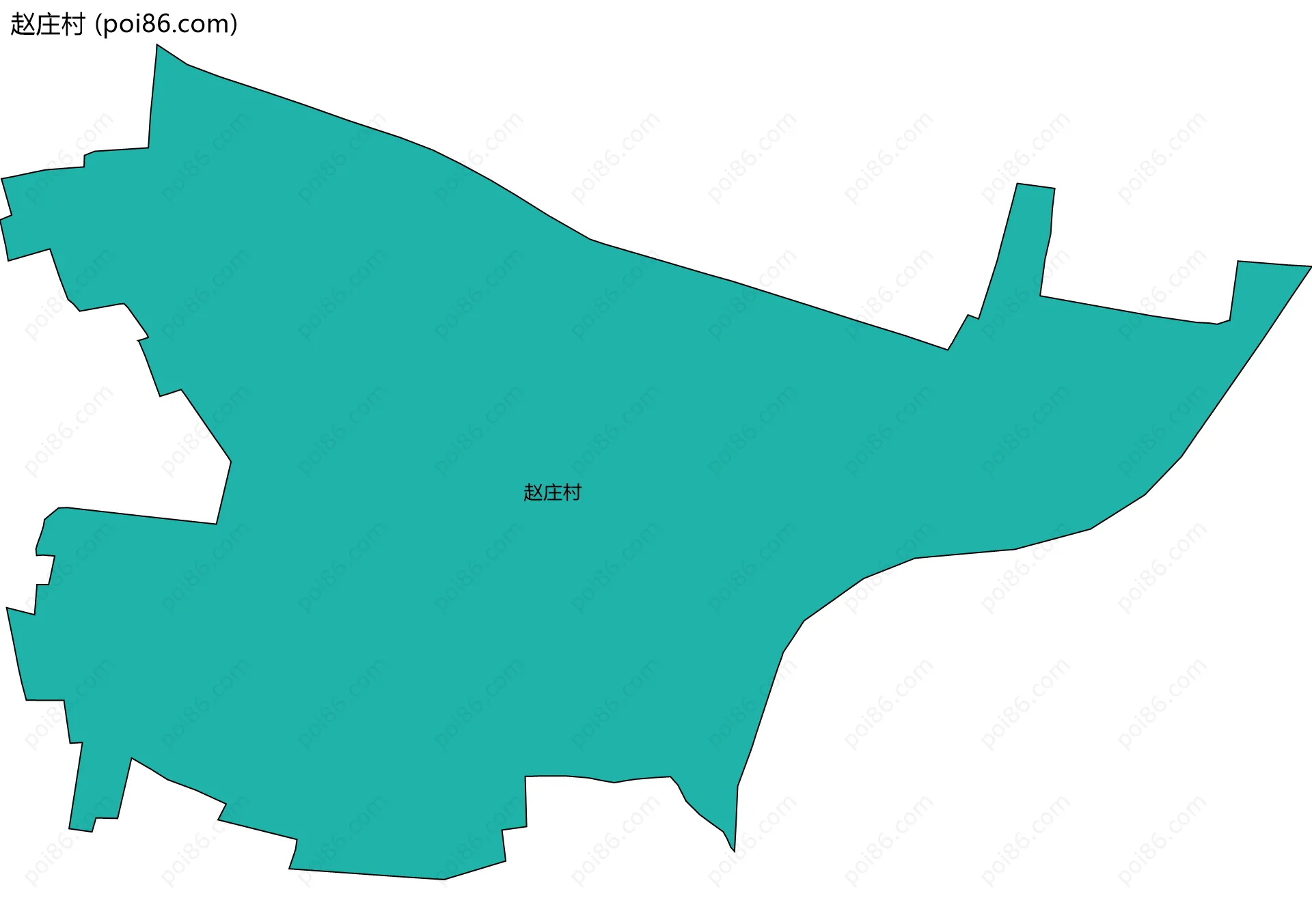 赵庄村边界地图