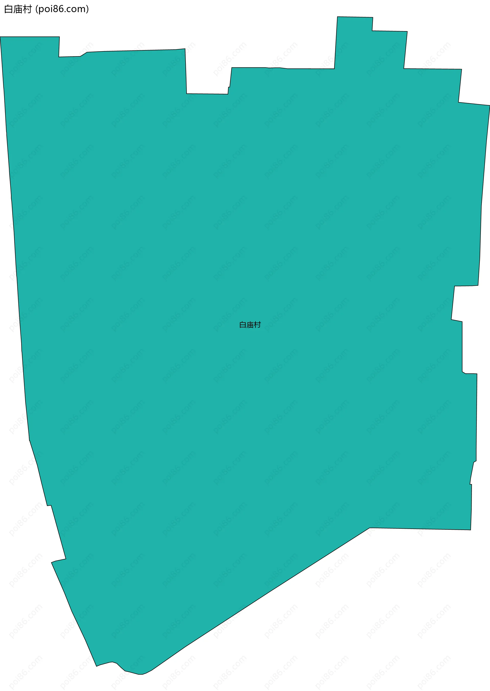 白庙村边界地图