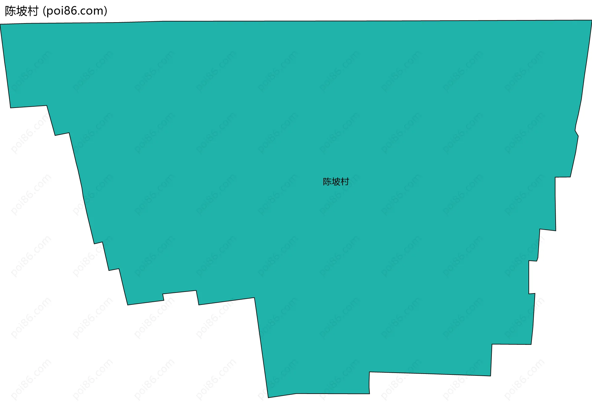 陈坡村边界地图