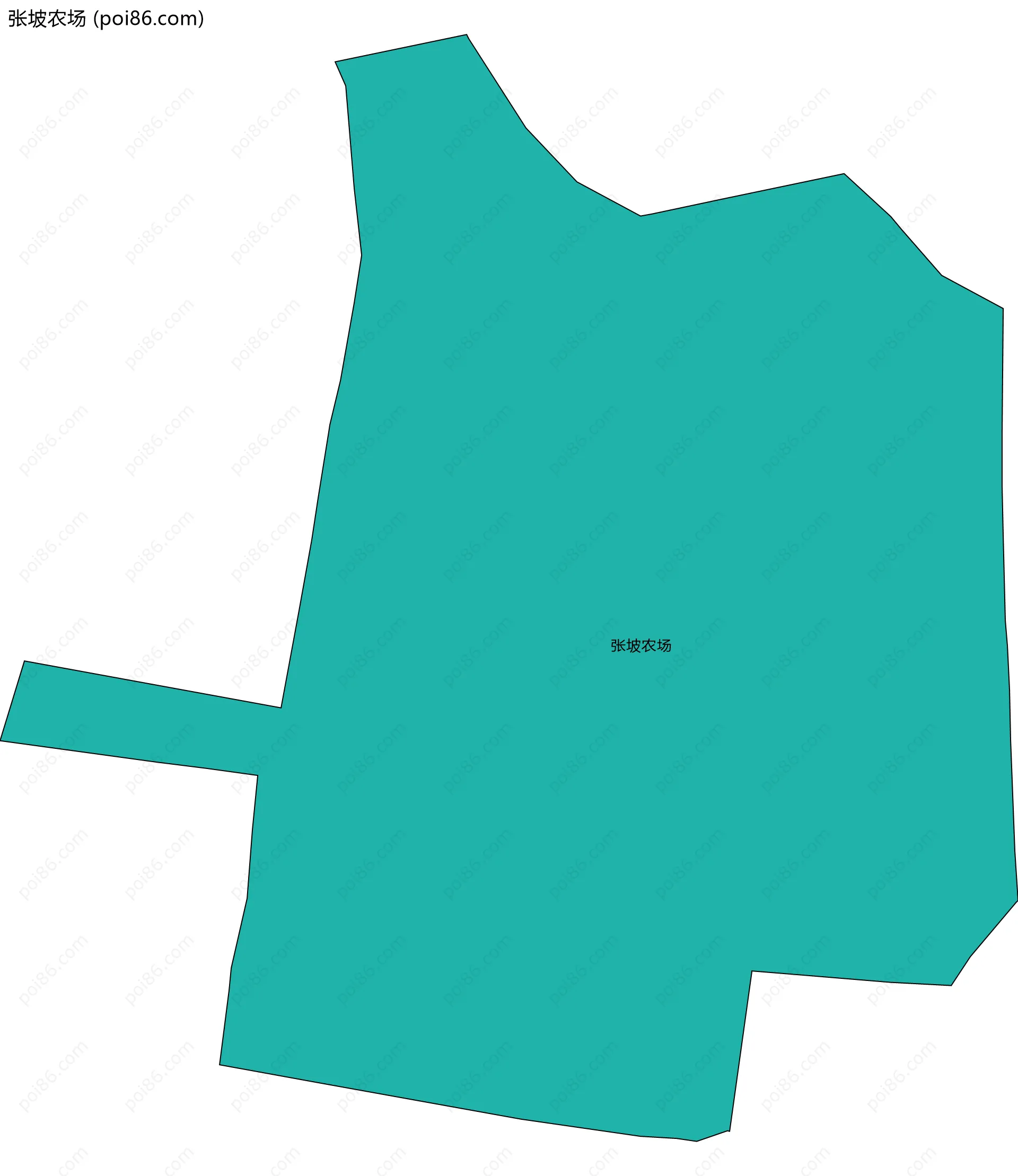 张坡农场边界地图