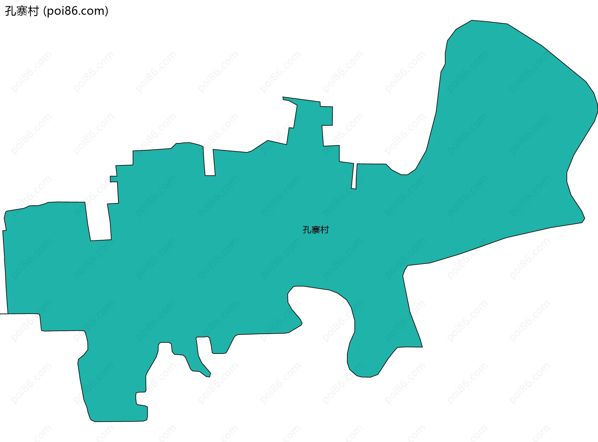孔寨村边界地图