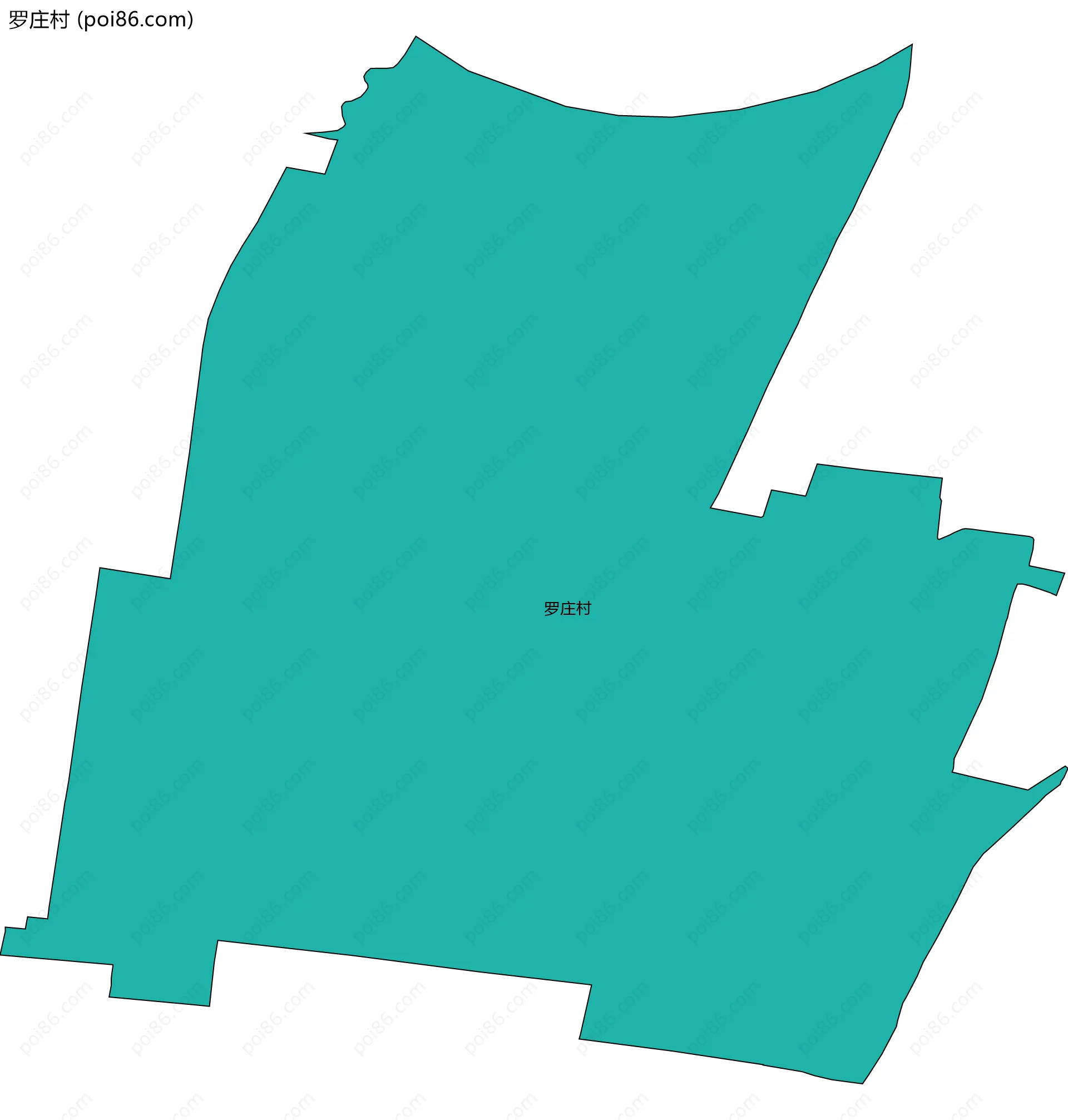 罗庄村边界地图