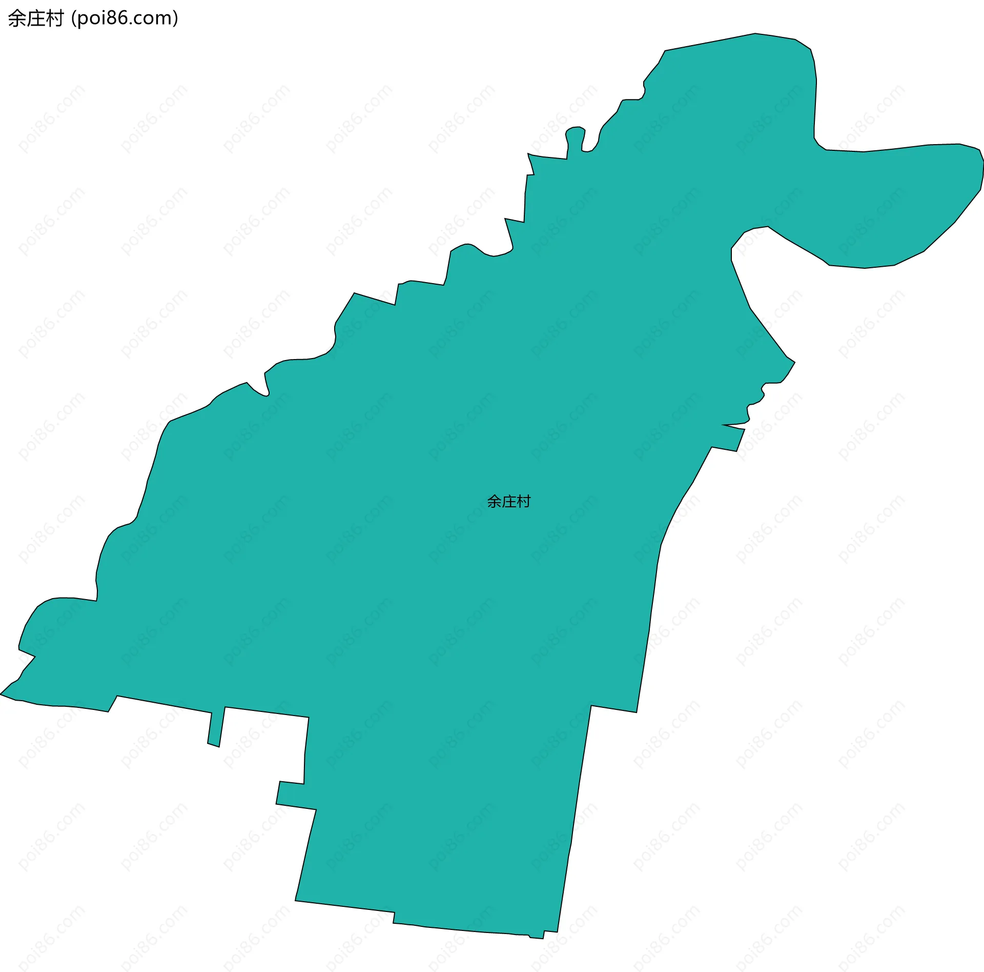余庄村边界地图