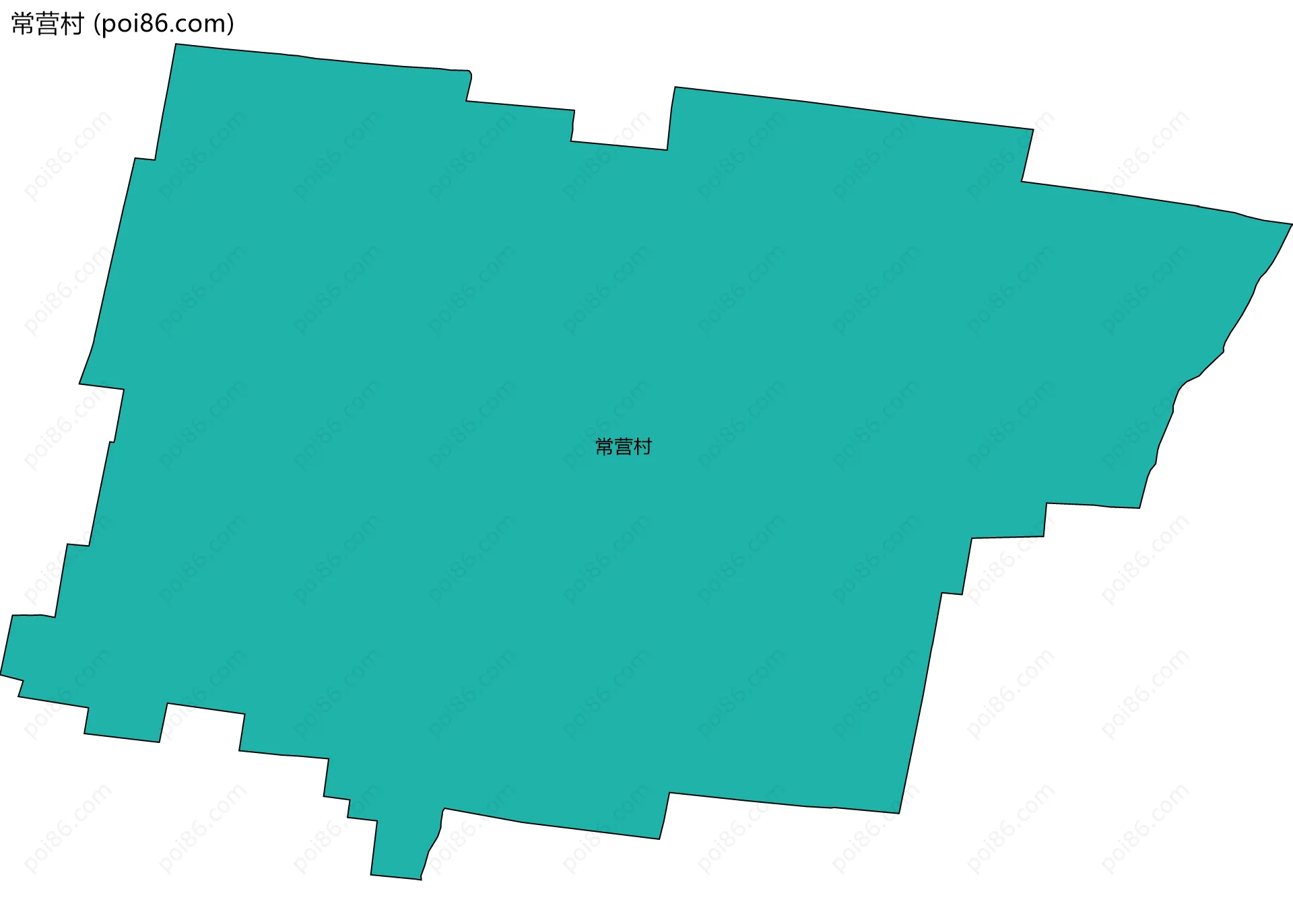 常营村边界地图