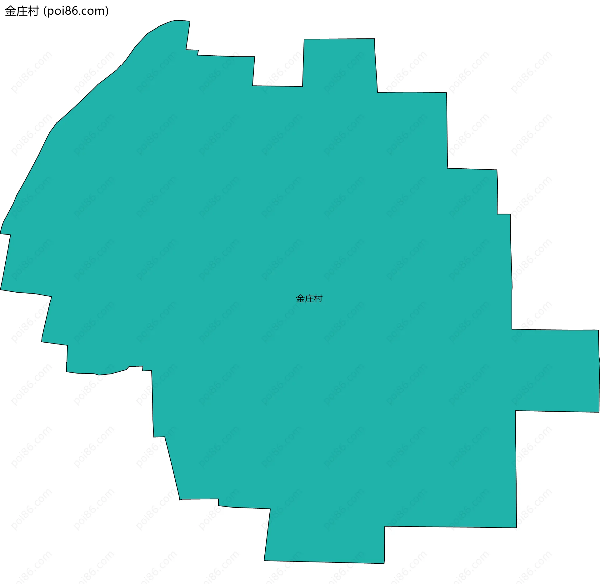 金庄村边界地图