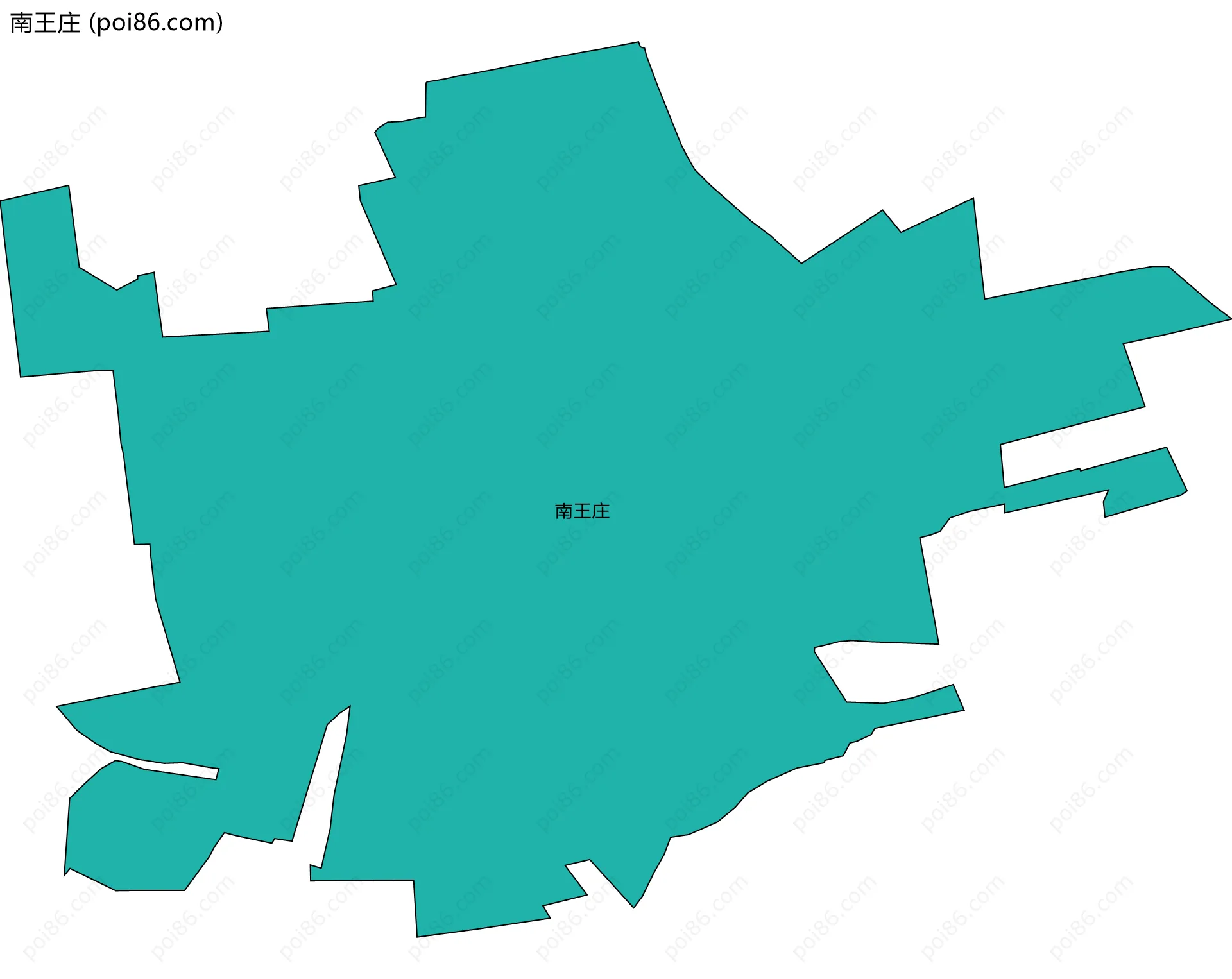 南王庄边界地图