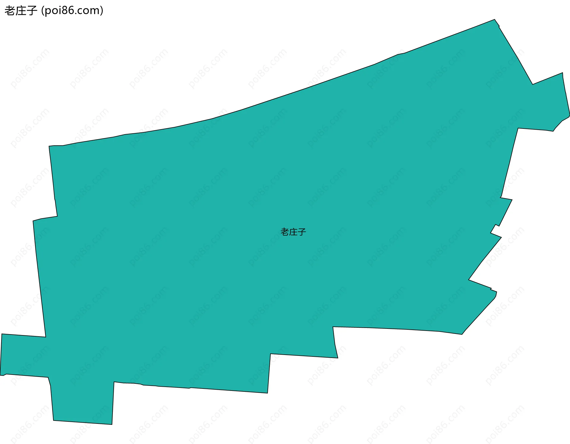 老庄子边界地图