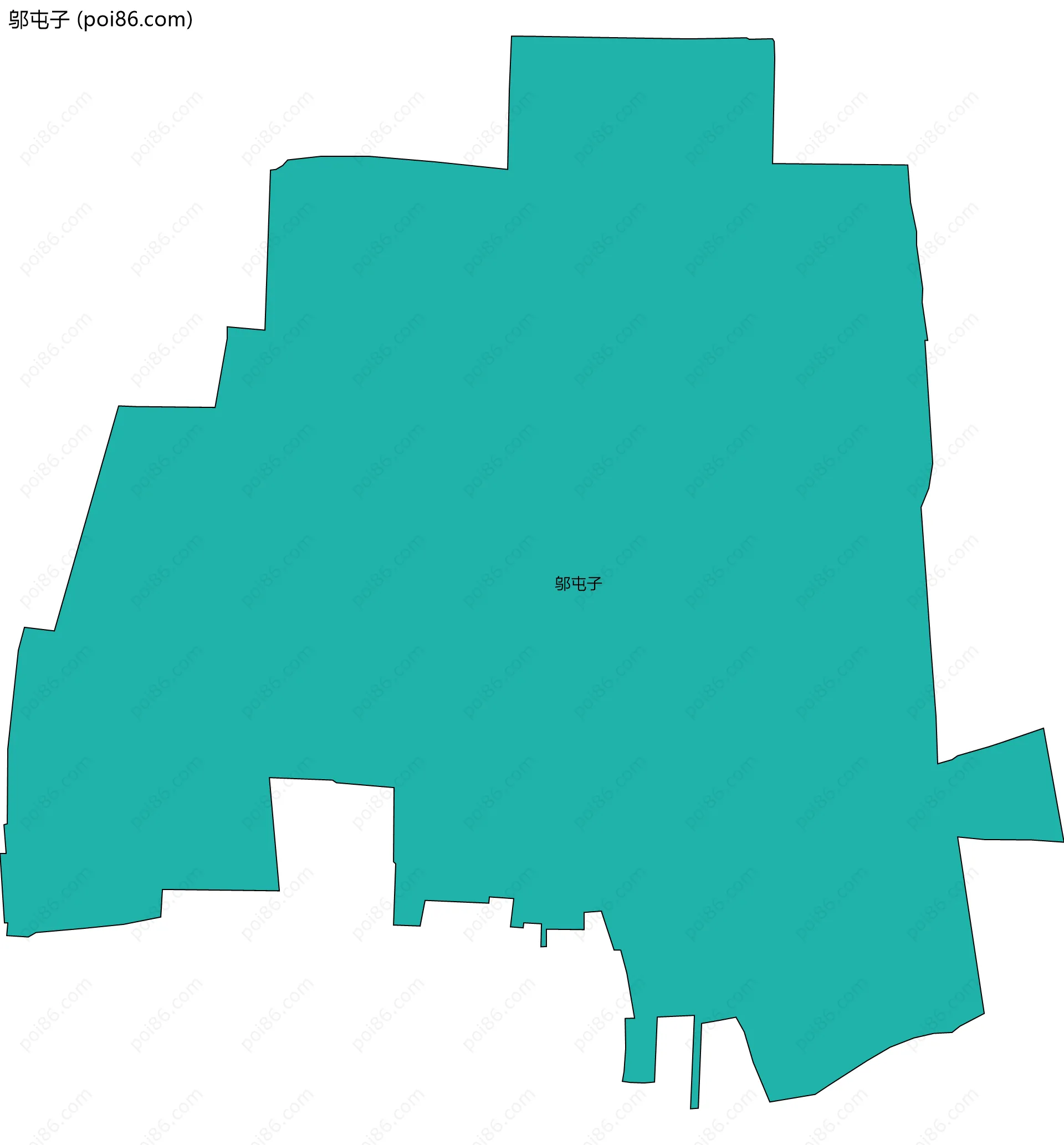 邬屯子边界地图