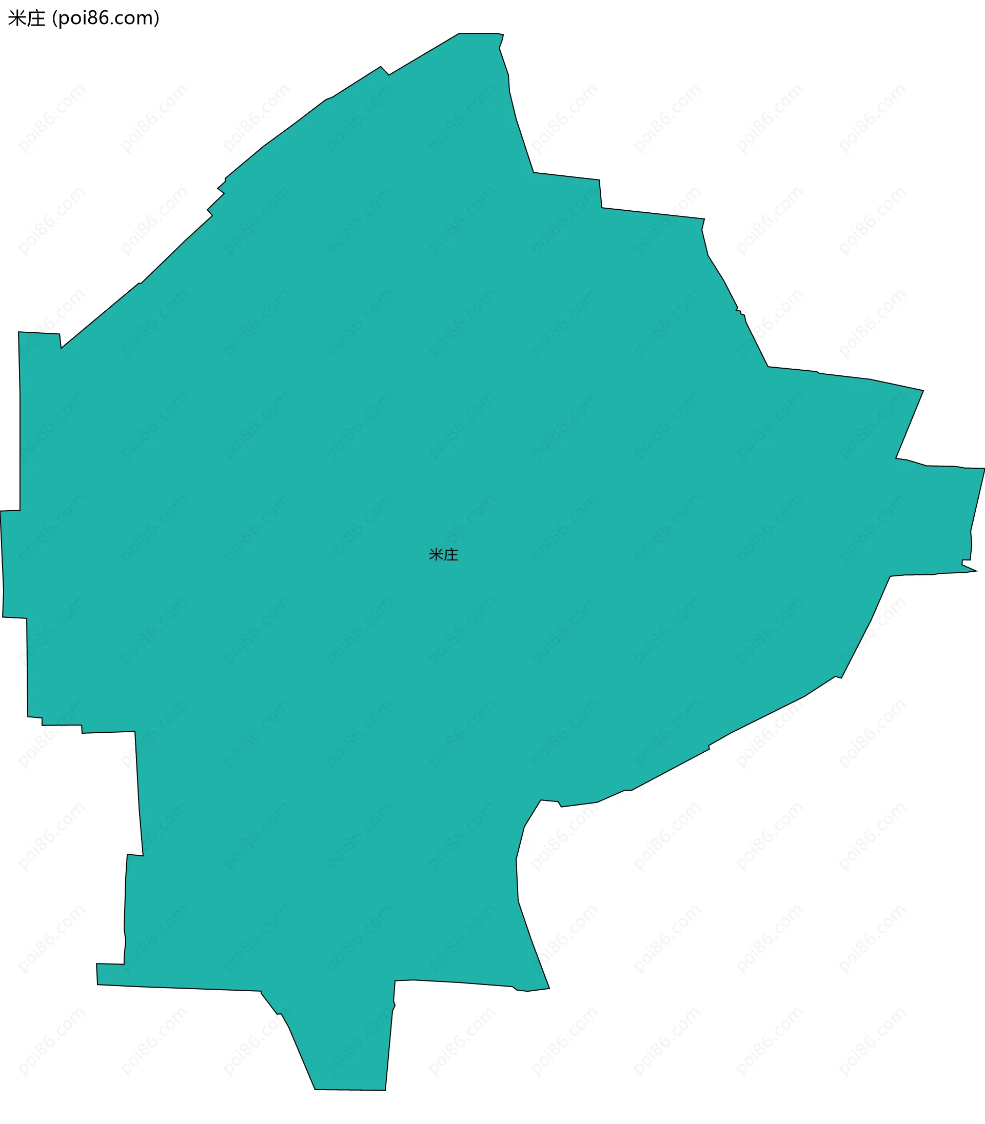 米庄边界地图