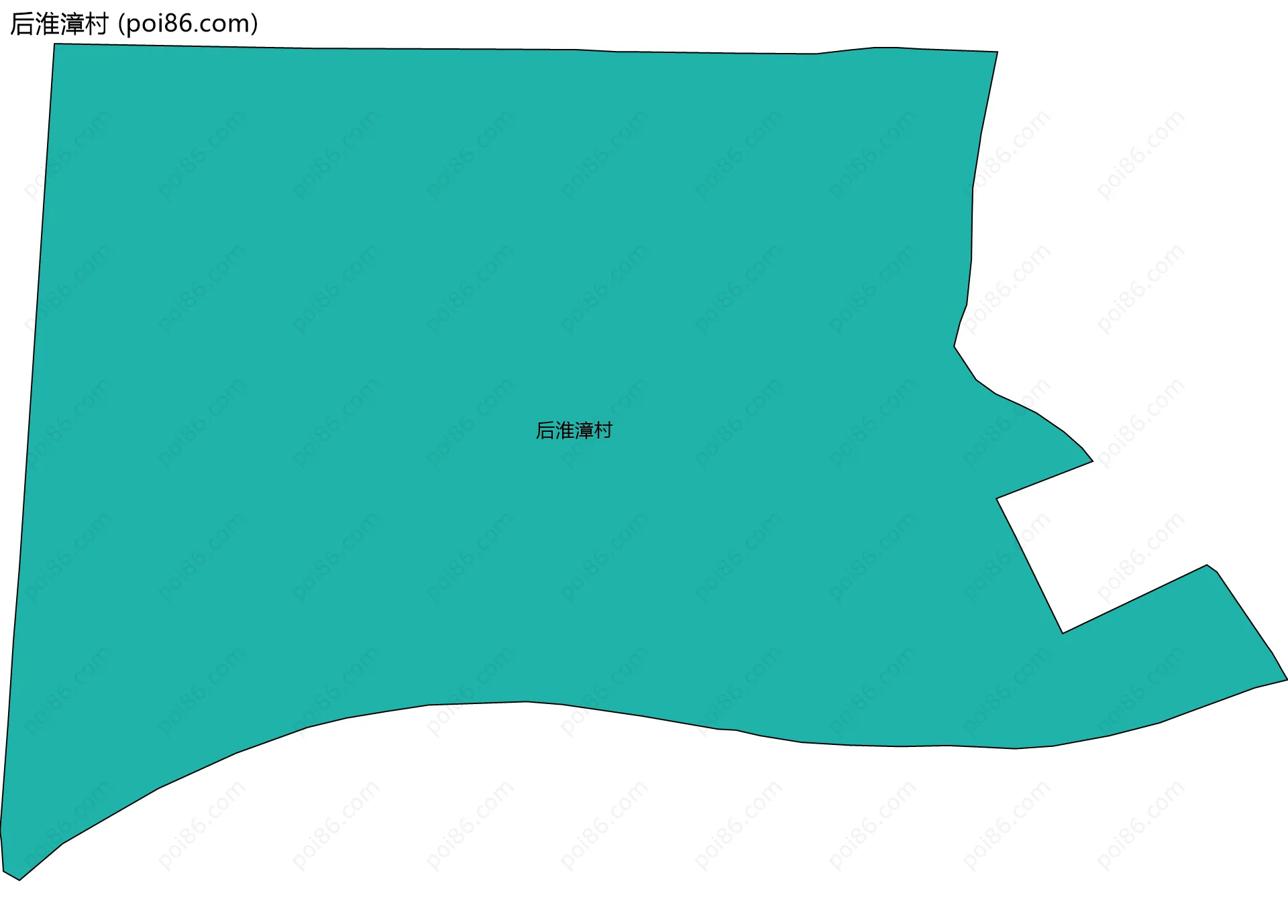 后淮漳村边界地图