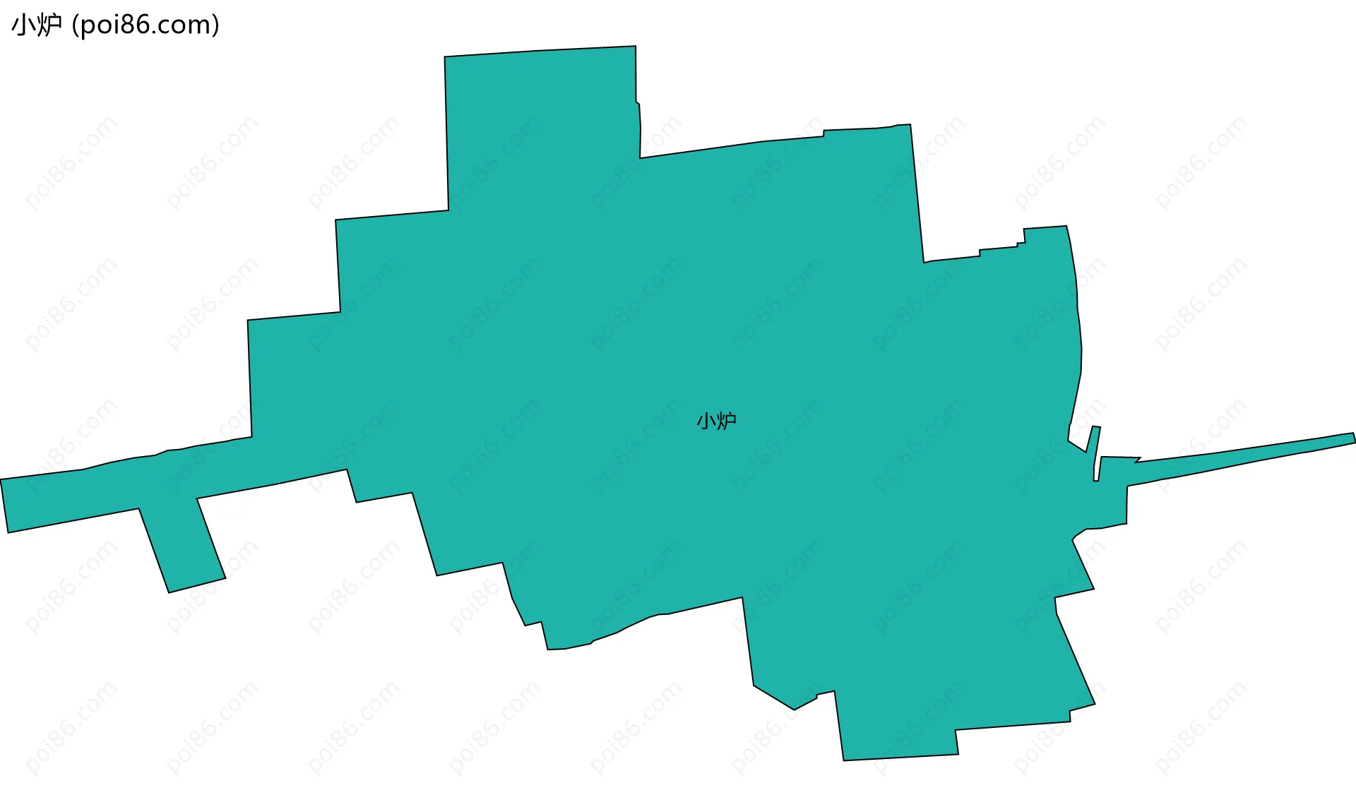 小炉边界地图