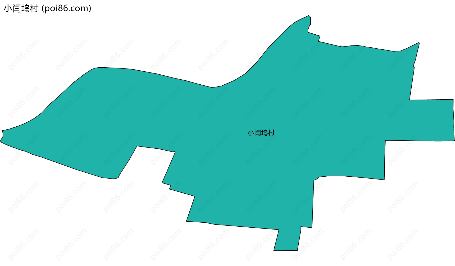 小闫坞村边界地图