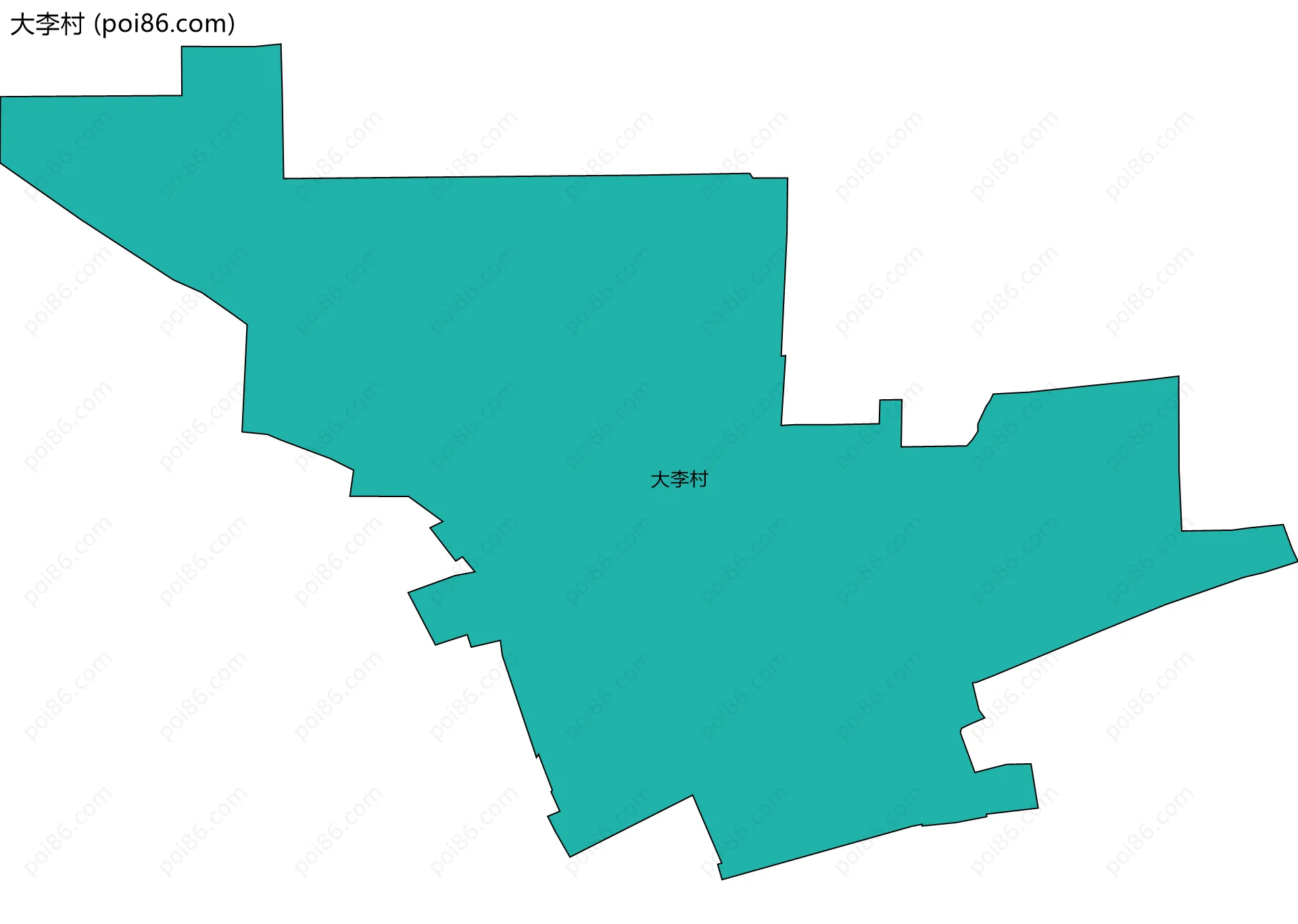 大李村边界地图
