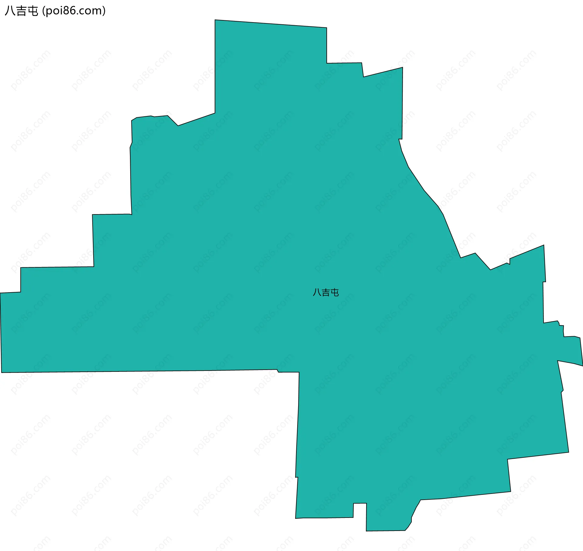 八吉屯边界地图