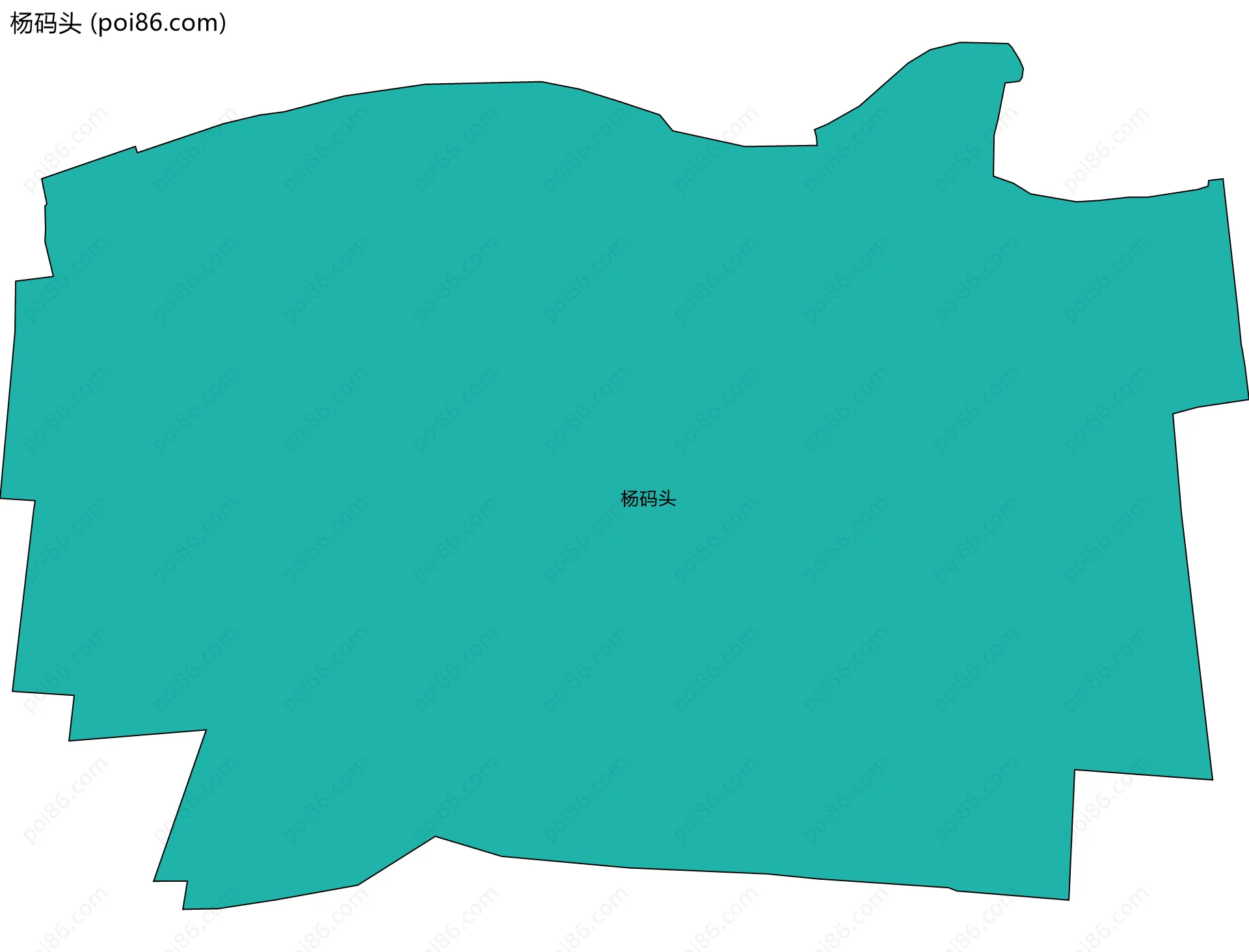 杨码头边界地图