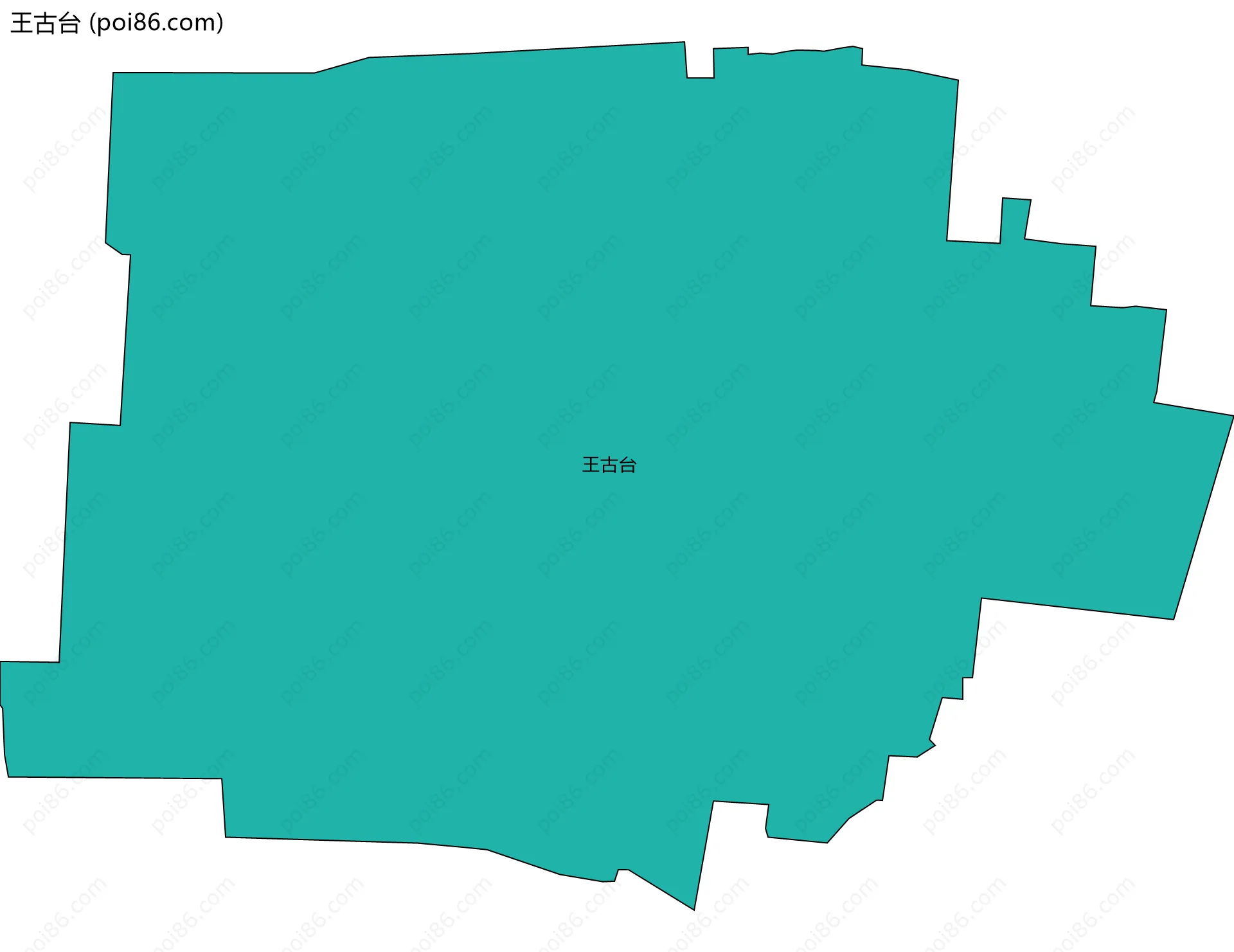 王古台边界地图