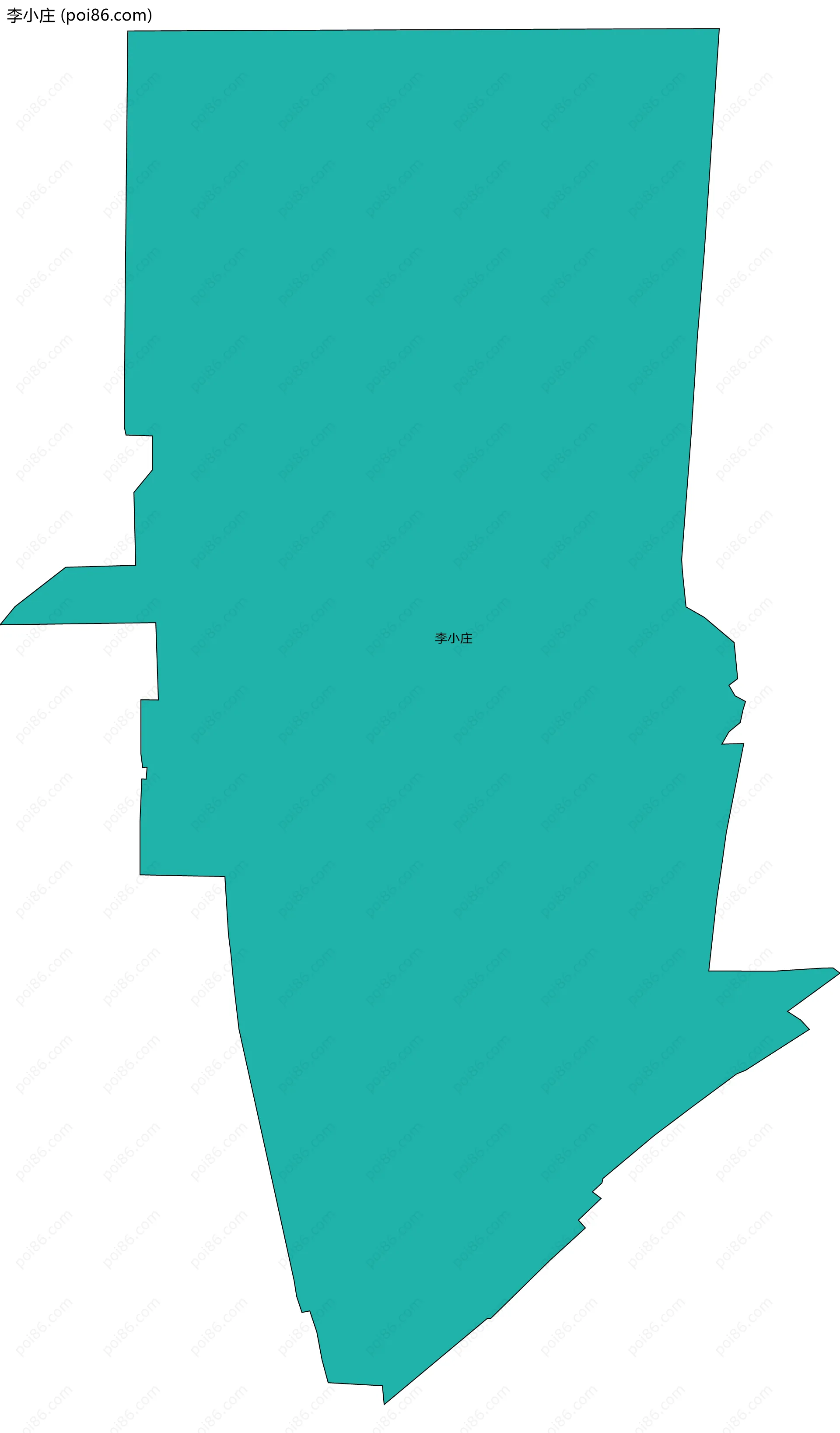 李小庄边界地图