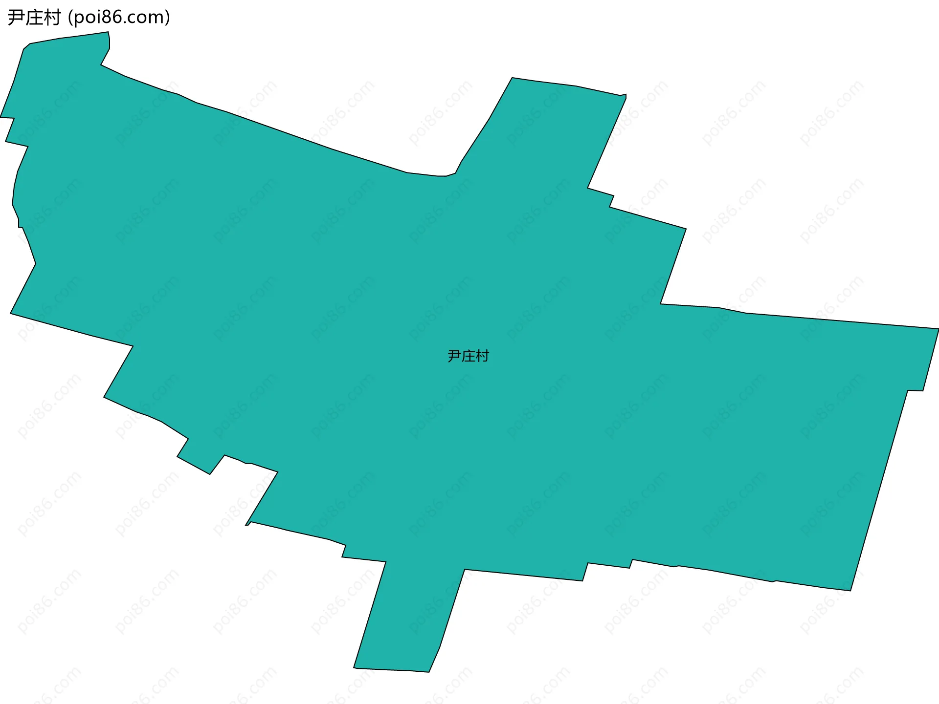 尹庄村边界地图