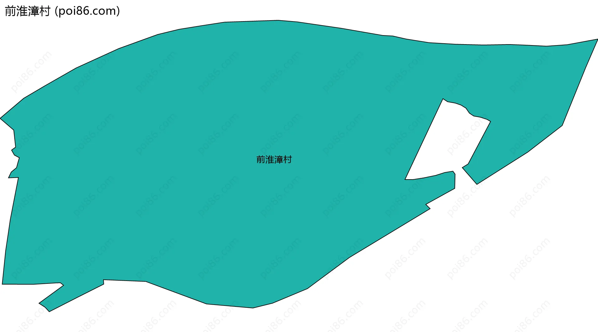 前淮漳村边界地图