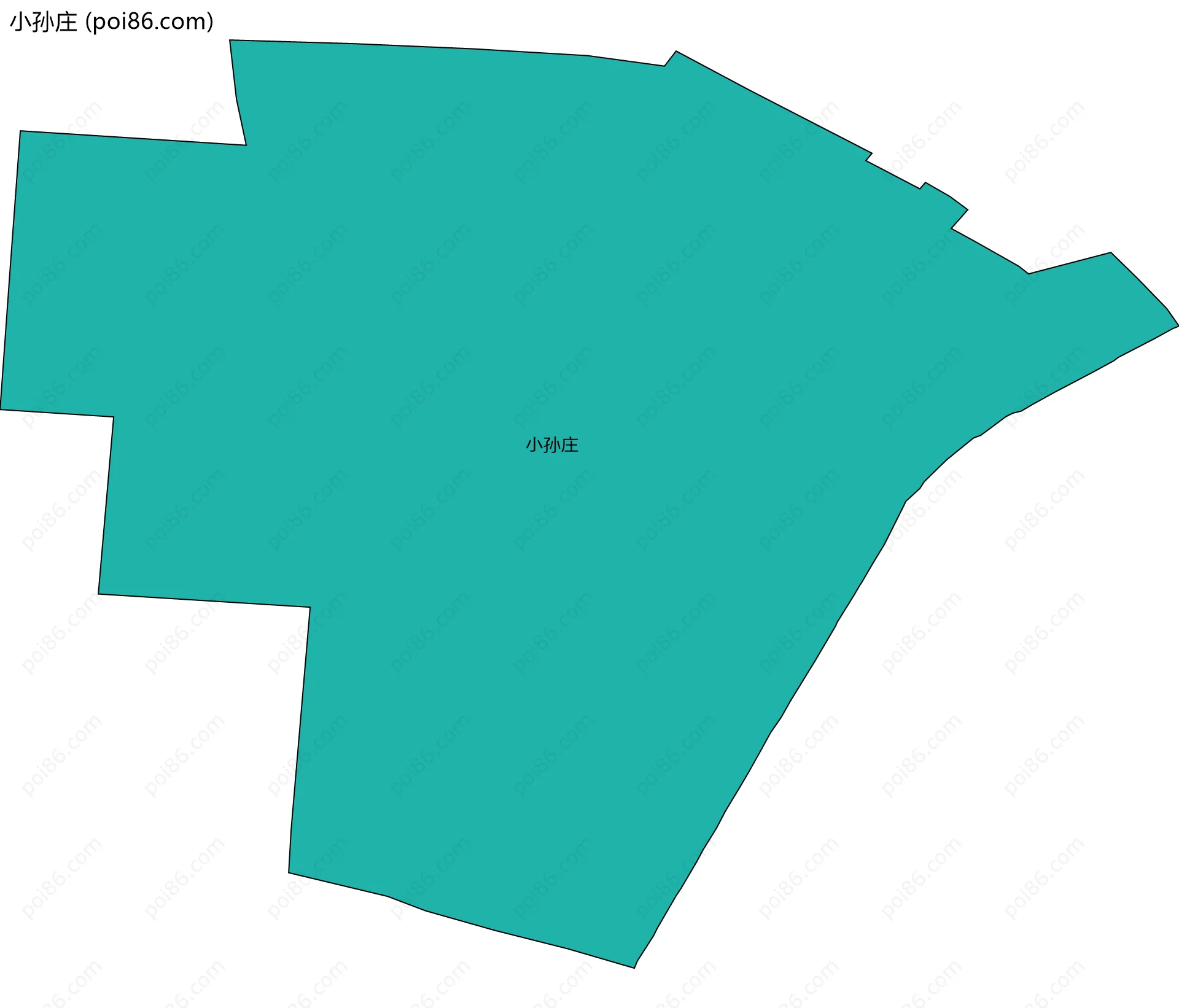 小孙庄边界地图