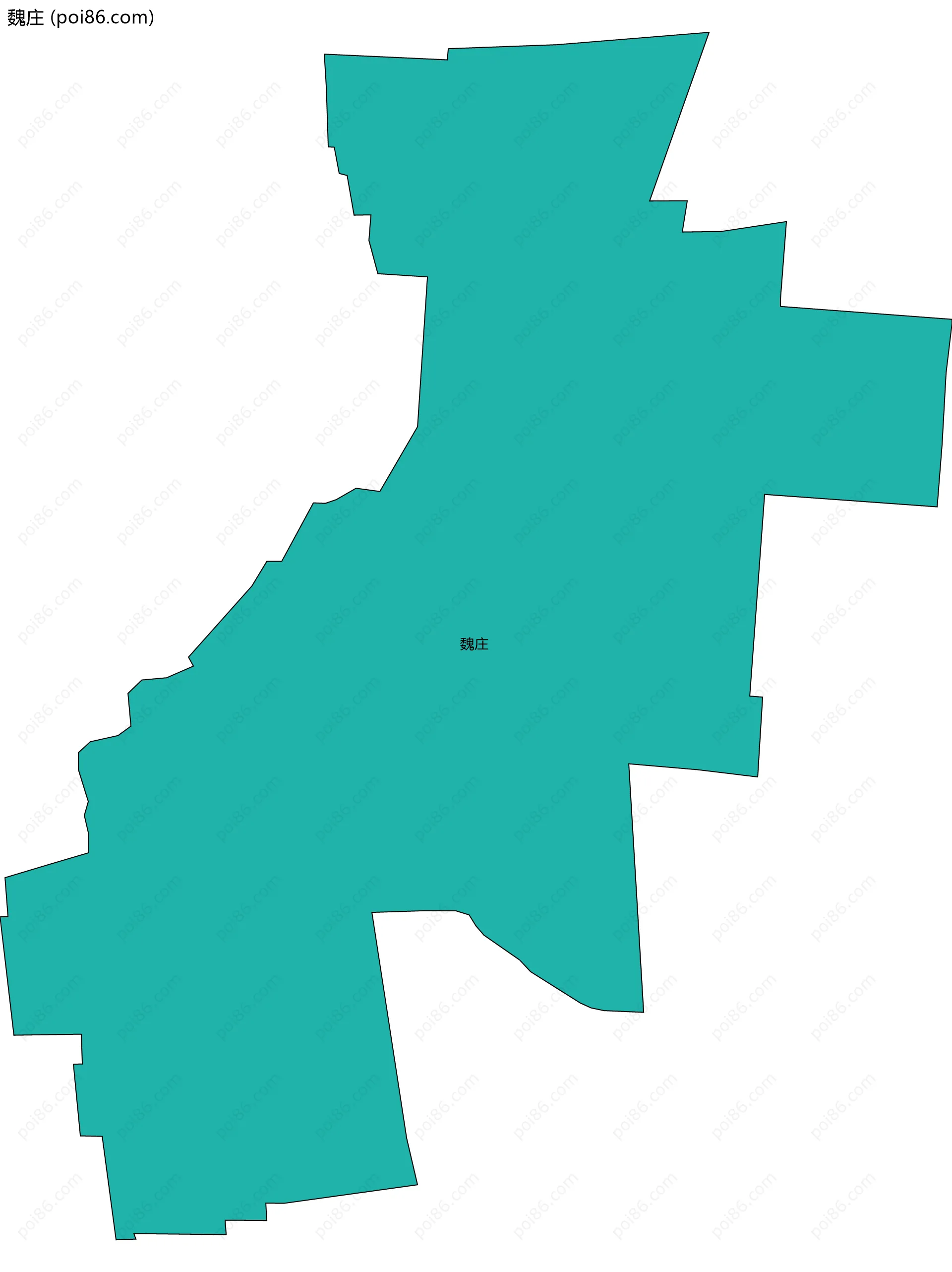 魏庄边界地图