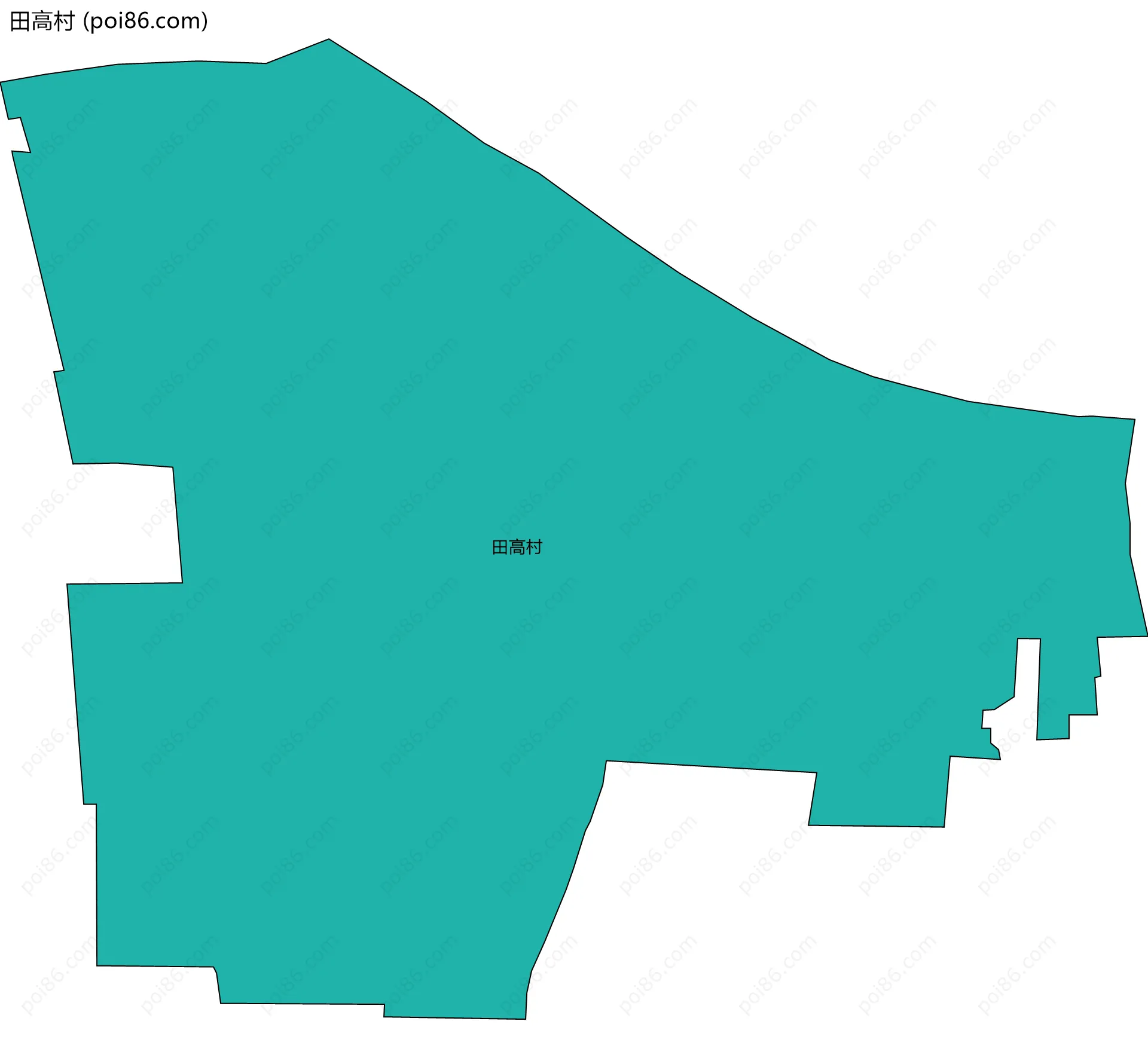 田高村边界地图