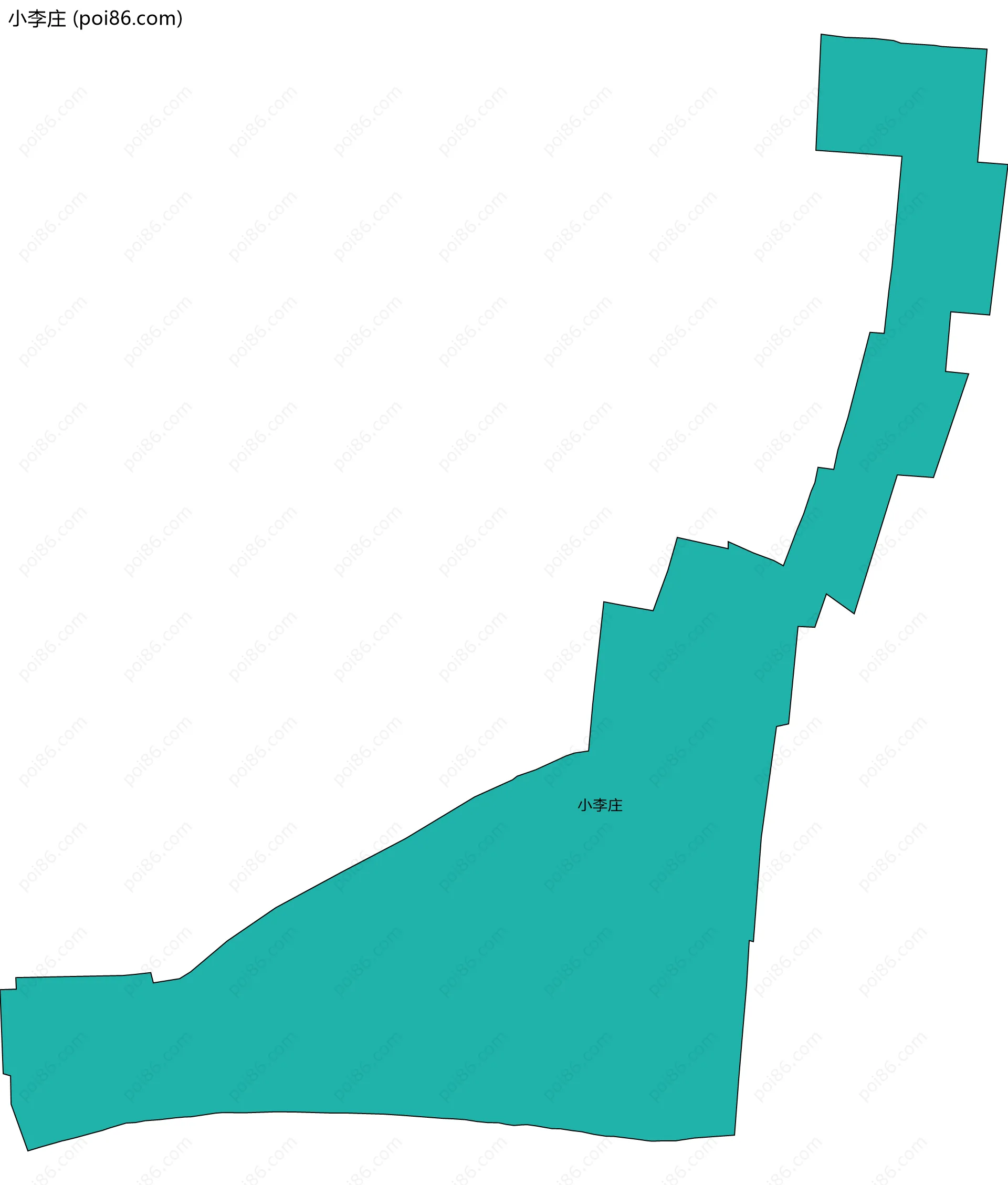 小李庄边界地图
