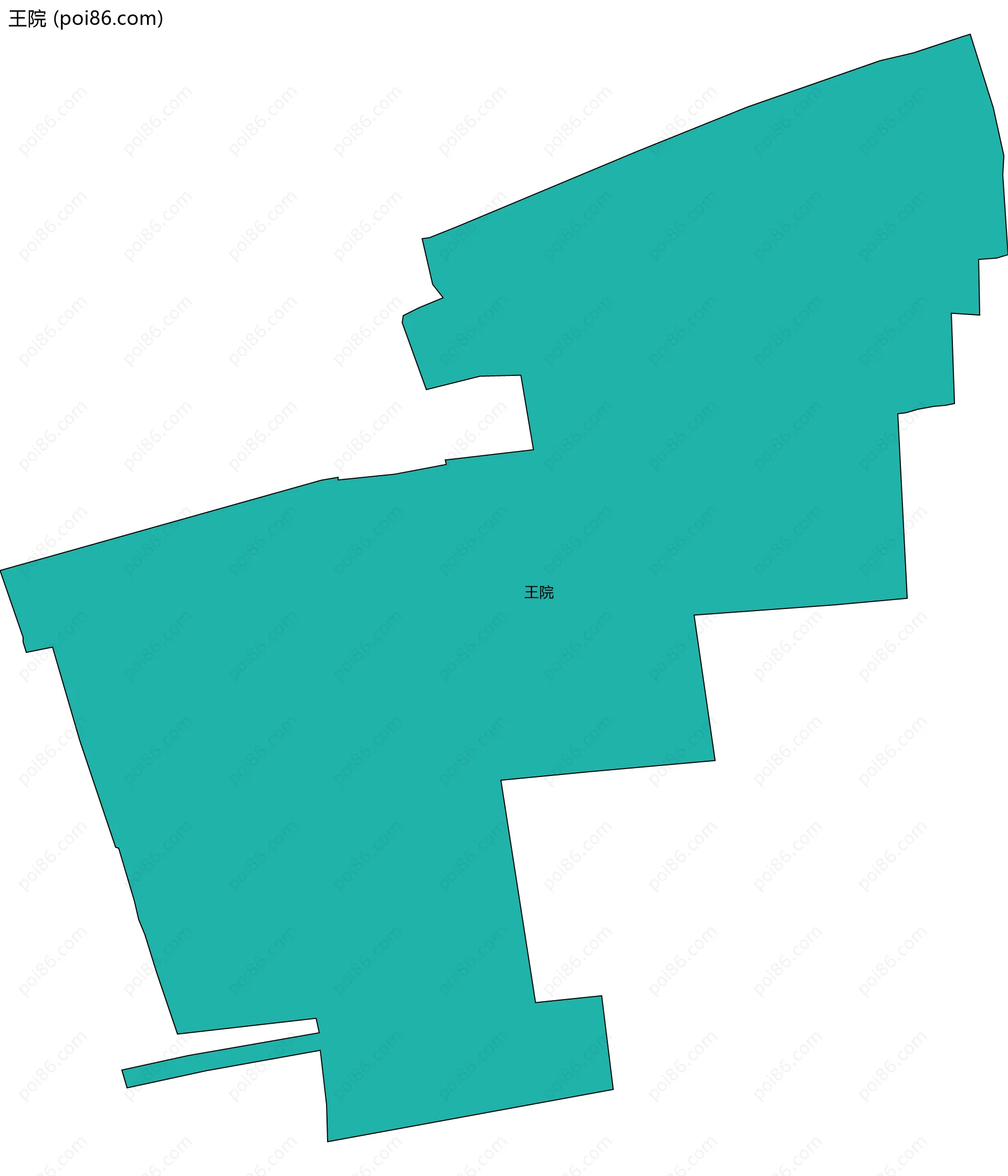 王院边界地图