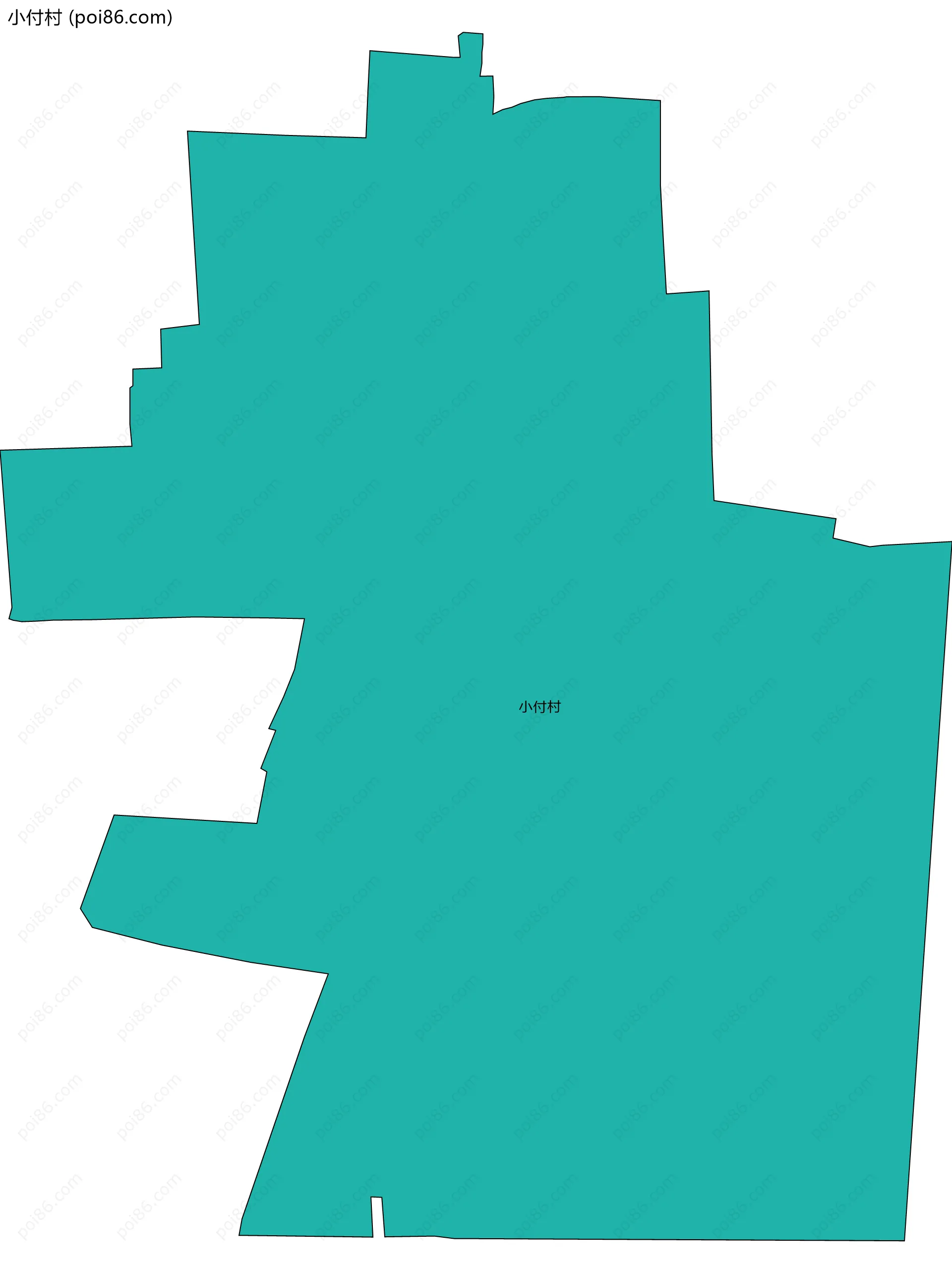 小付村边界地图