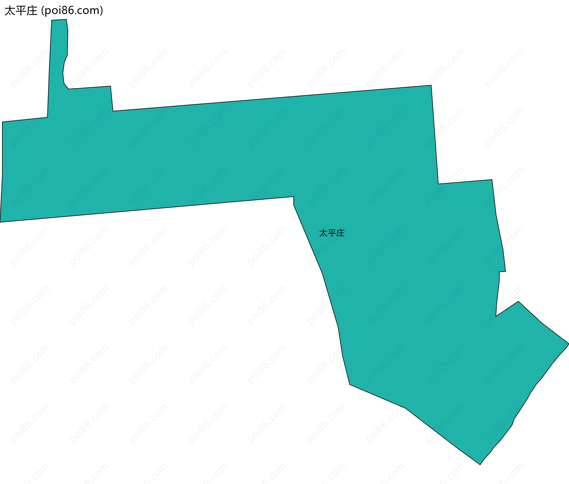 太平庄边界地图