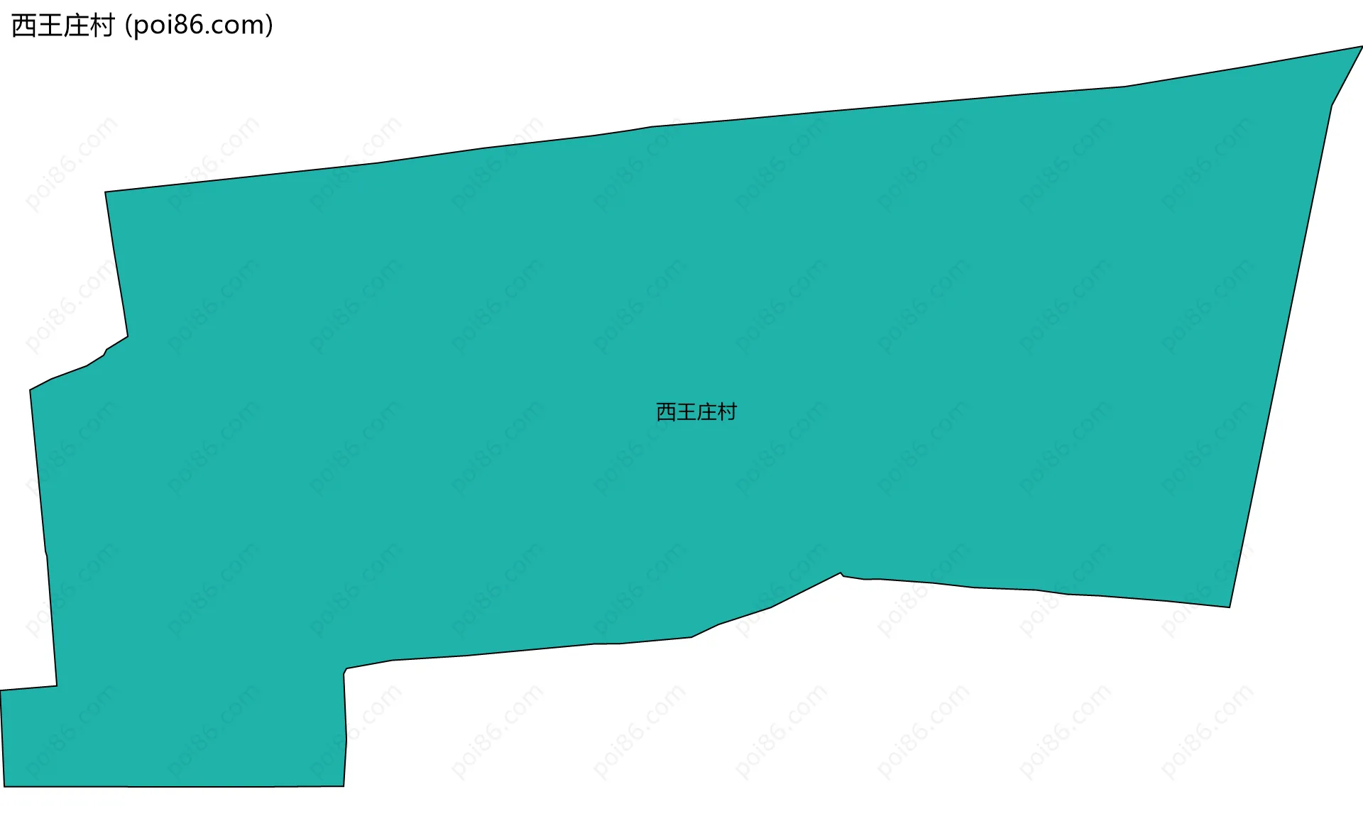西王庄村边界地图