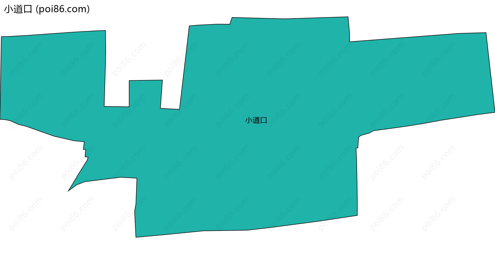 小道口边界地图