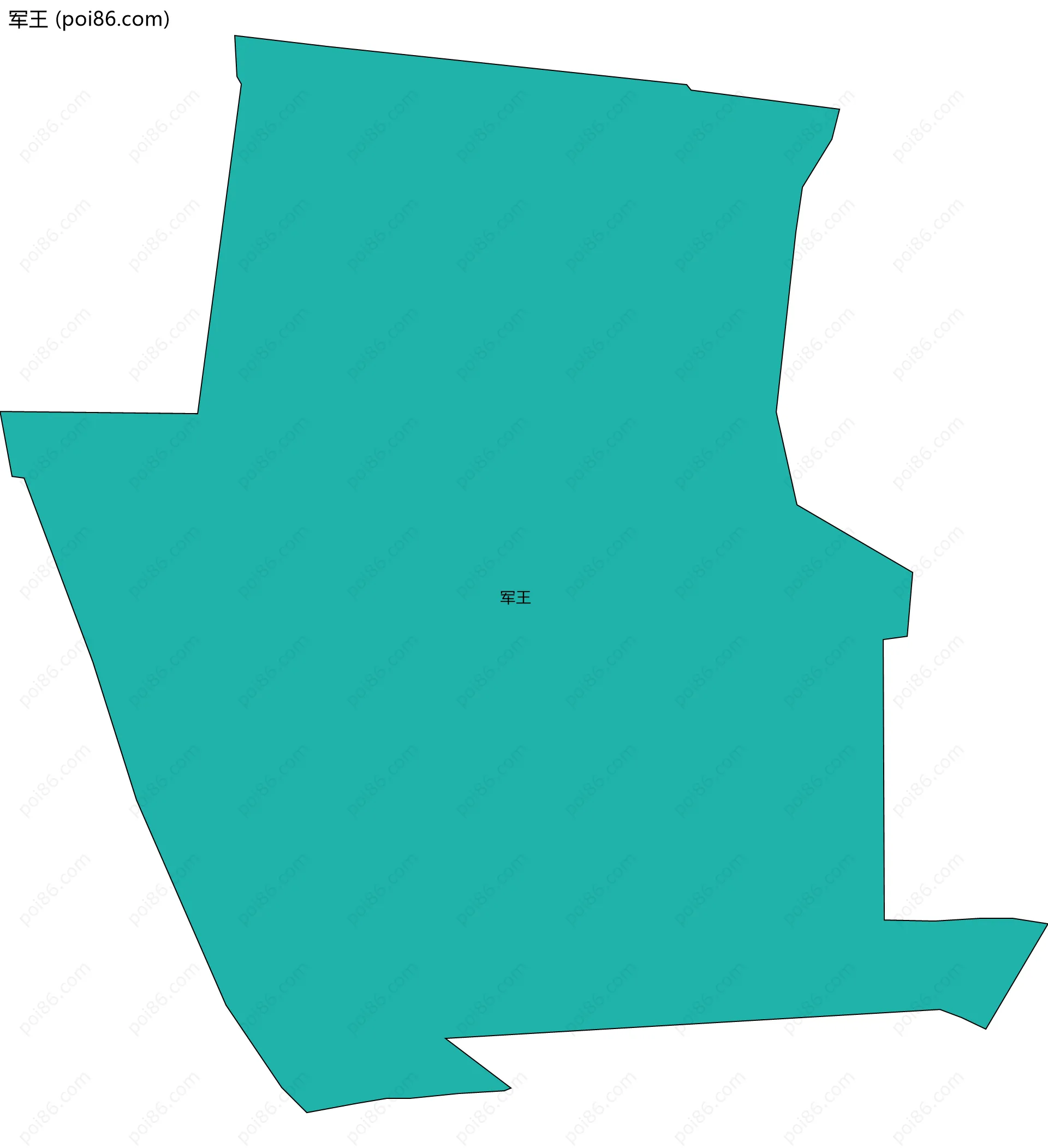 军王边界地图