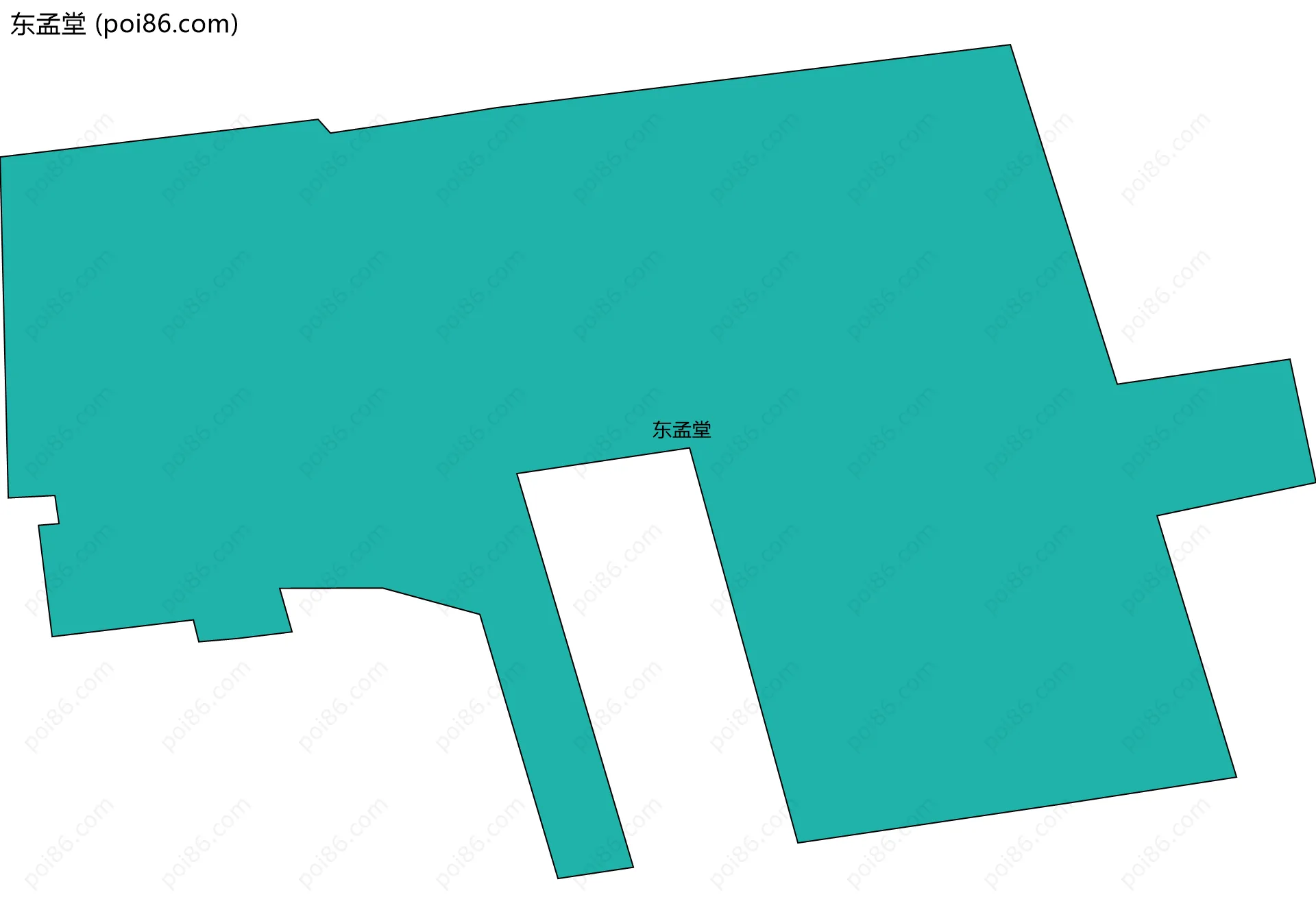 东孟堂边界地图