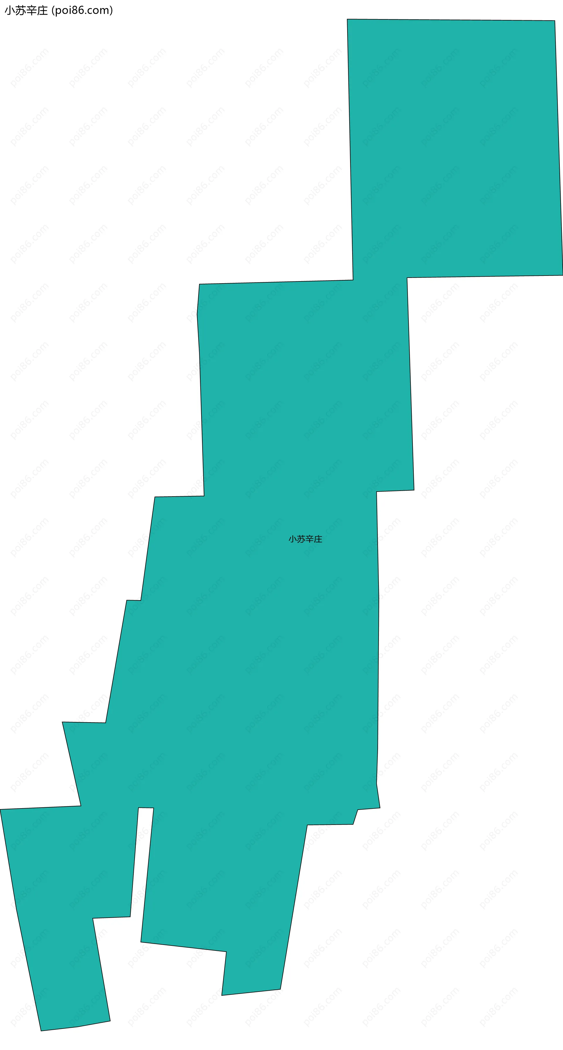 小苏辛庄边界地图